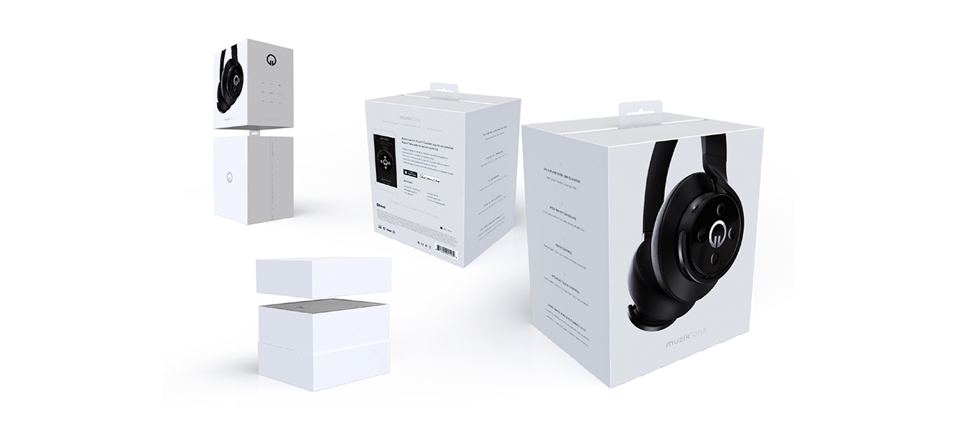 Music One，Headphones，product design，3D modeling，