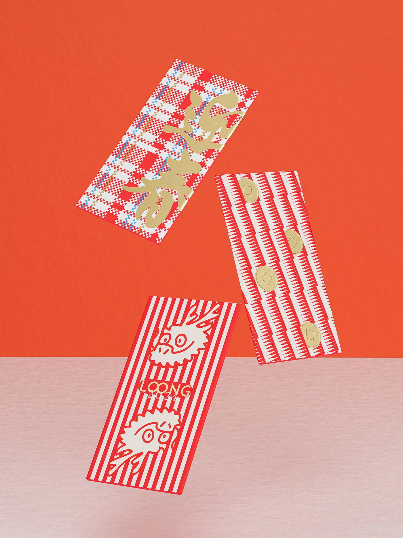 Red envelope, red envelope design, profit is the seal design, original, creative，