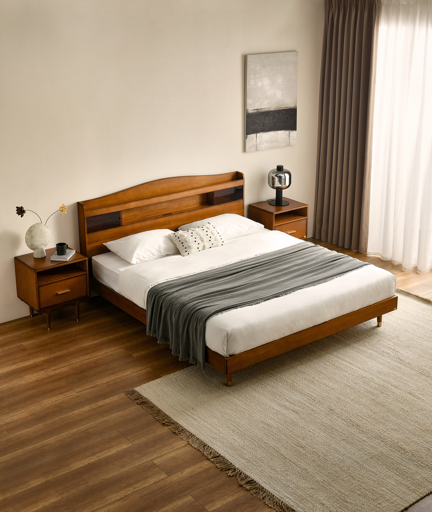 Vintage · Solid Wood · Bed，Vintage · Solid Wood · Bed，