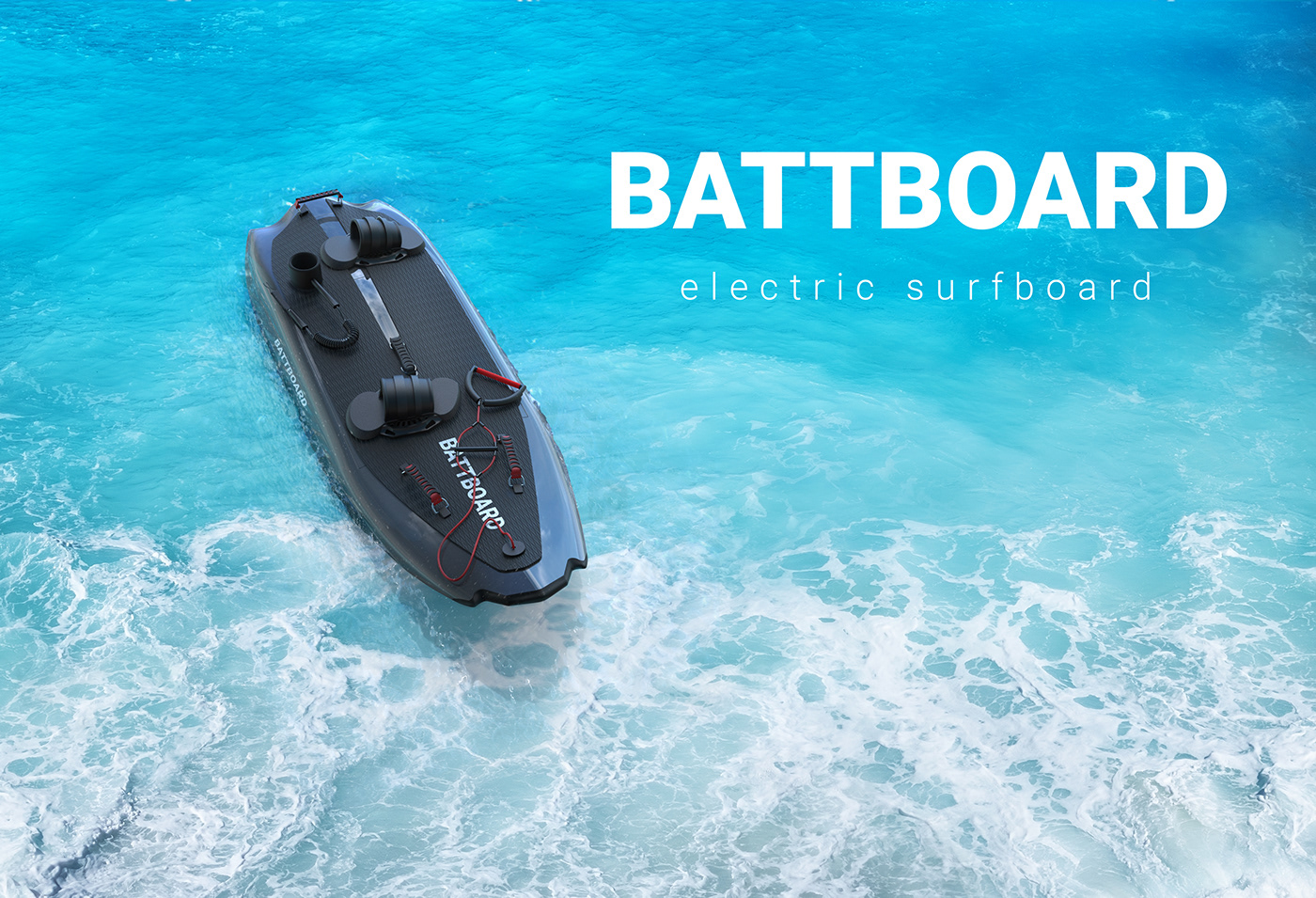 BATTBOARD，Electric surfboard，Outdoor equipment，originality，