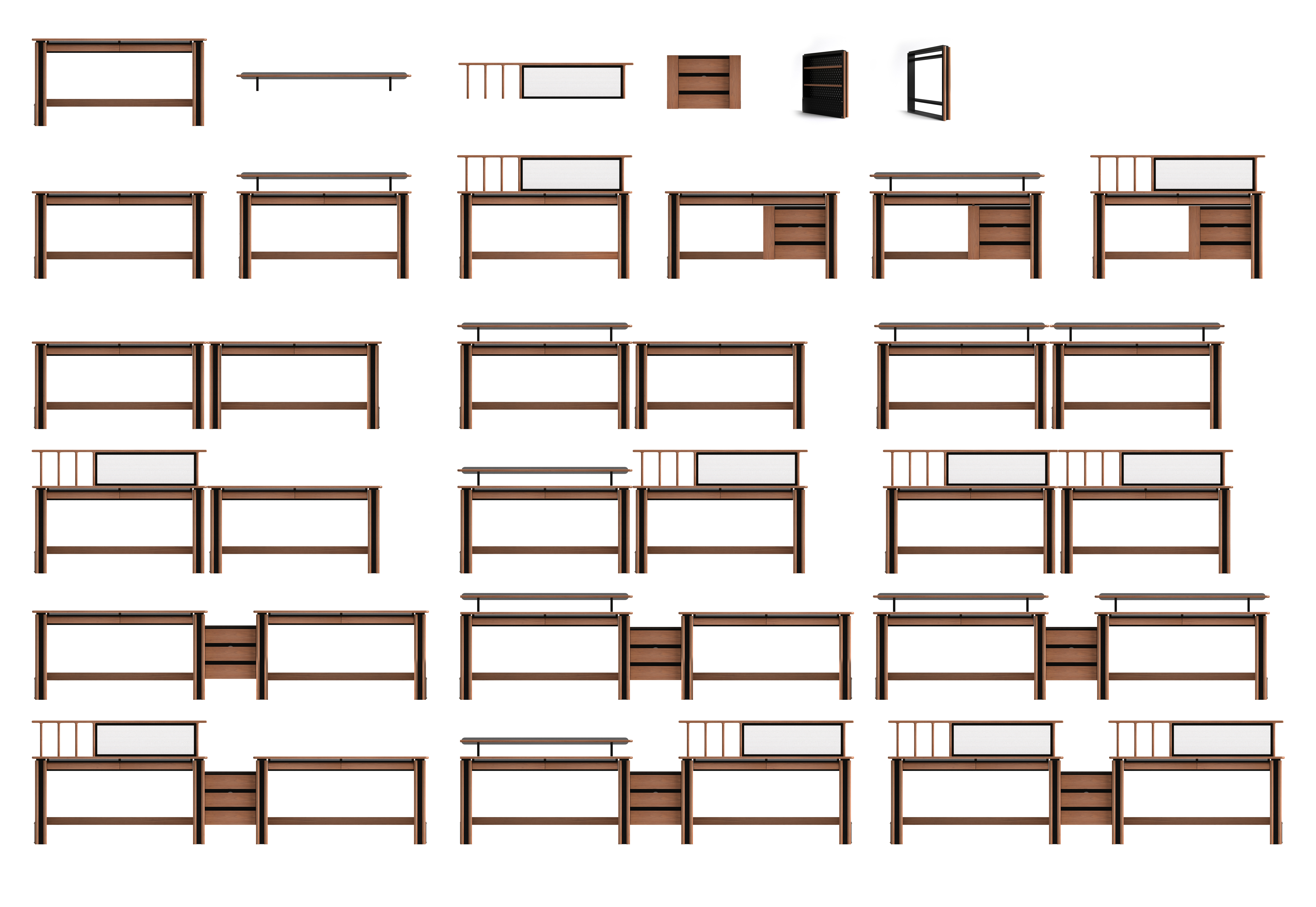 Vintage · Solid Wood · Desk，