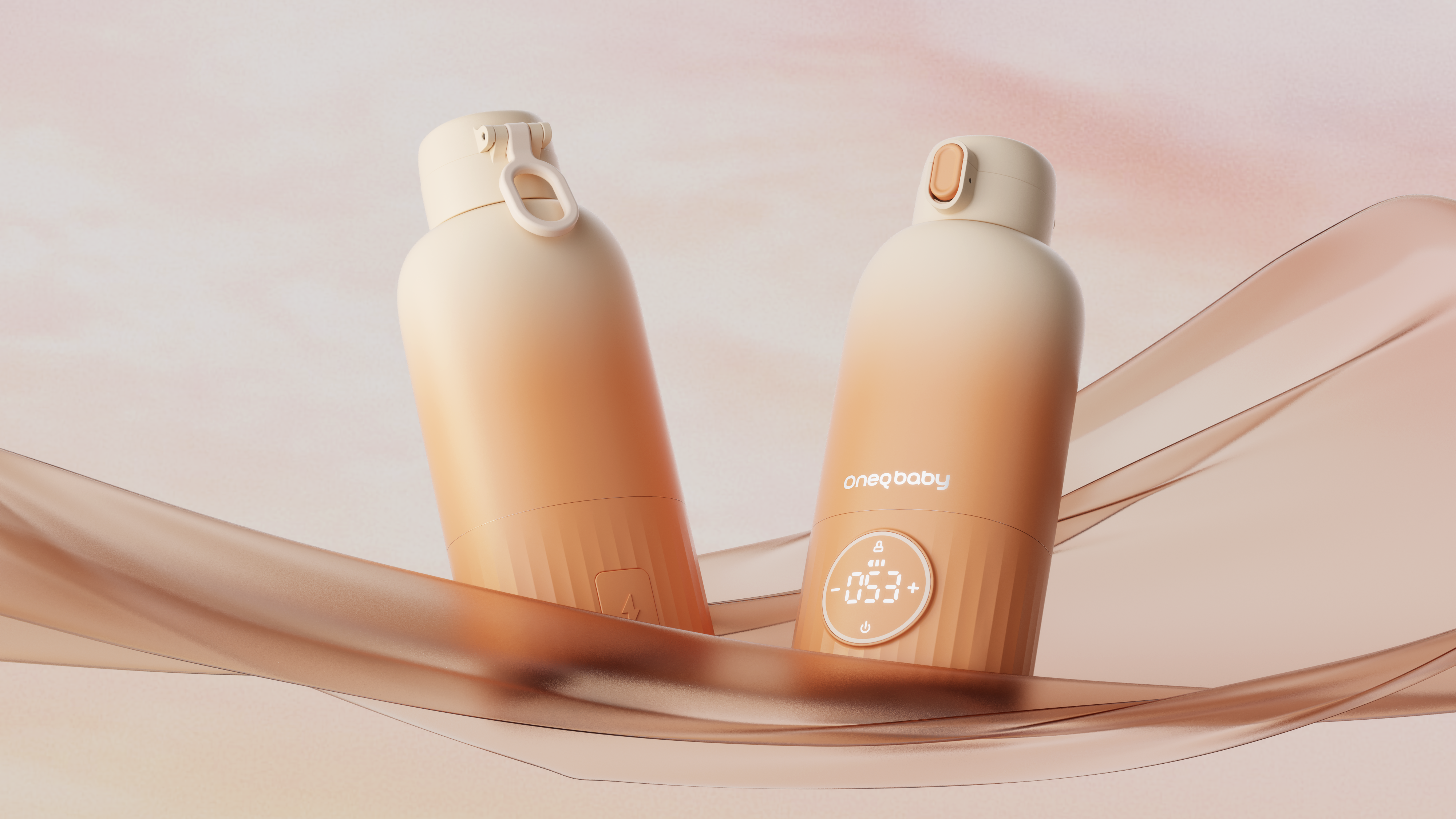 industrial design，product design，Mother baby small household appliances，Portable，wireless，Constant temperature milk pot，Burning cup，