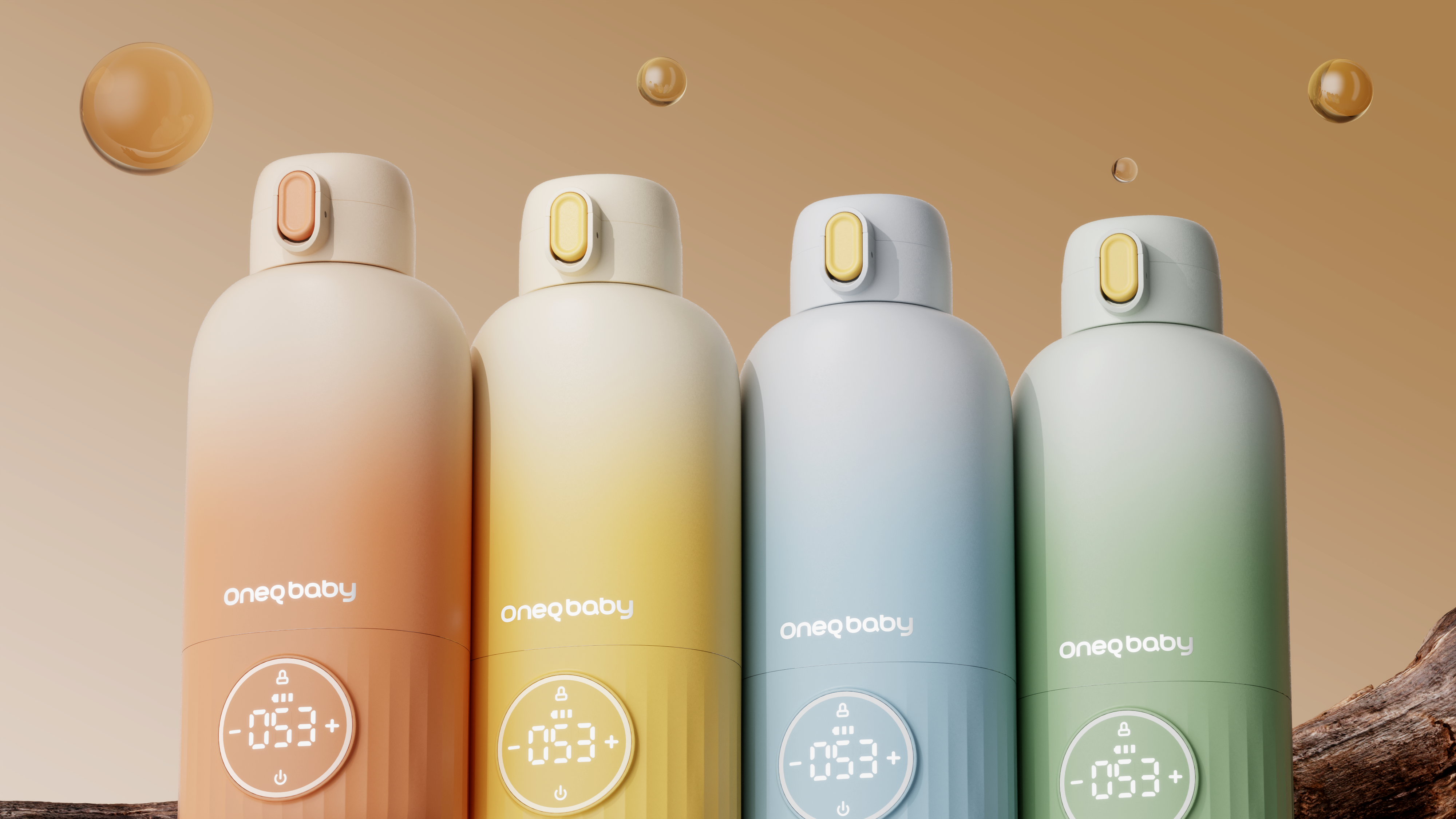 industrial design，product design，Mother baby small household appliances，Portable，wireless，Constant temperature milk pot，Burning cup，