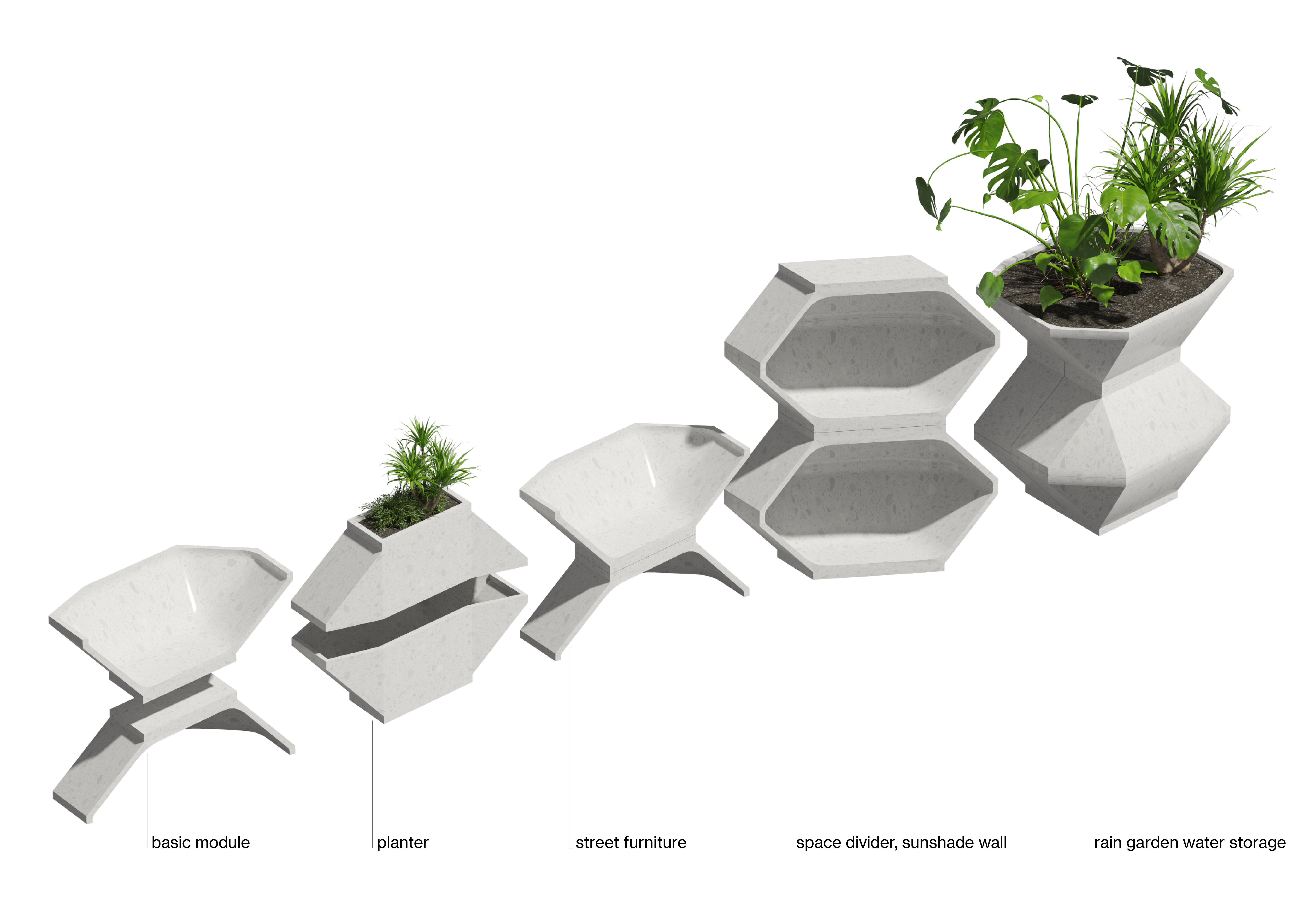 Design，outdoors，garden，system，modularization，