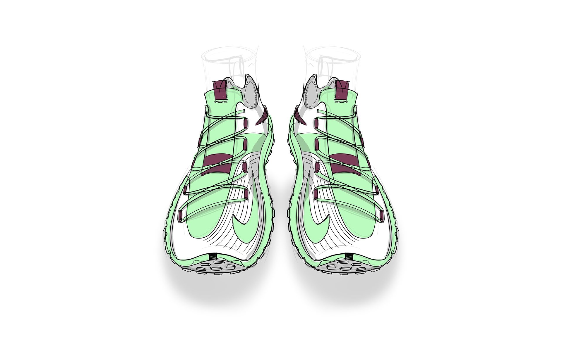 shoes，sketch，product design，fashion，