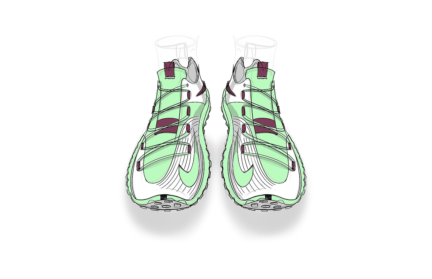 shoes，sketch，product design，fashion，