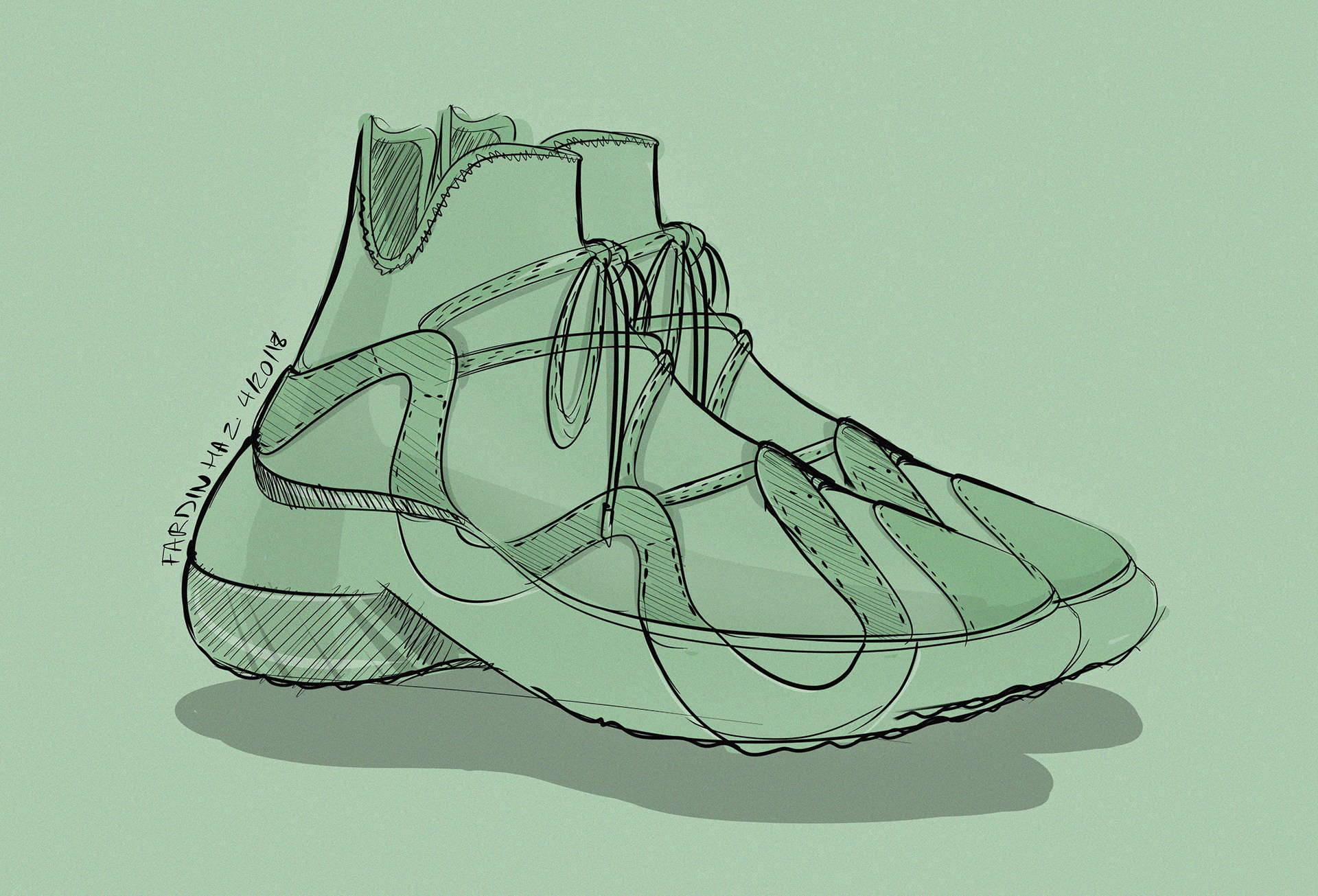 shoes，sketch，product design，fashion，