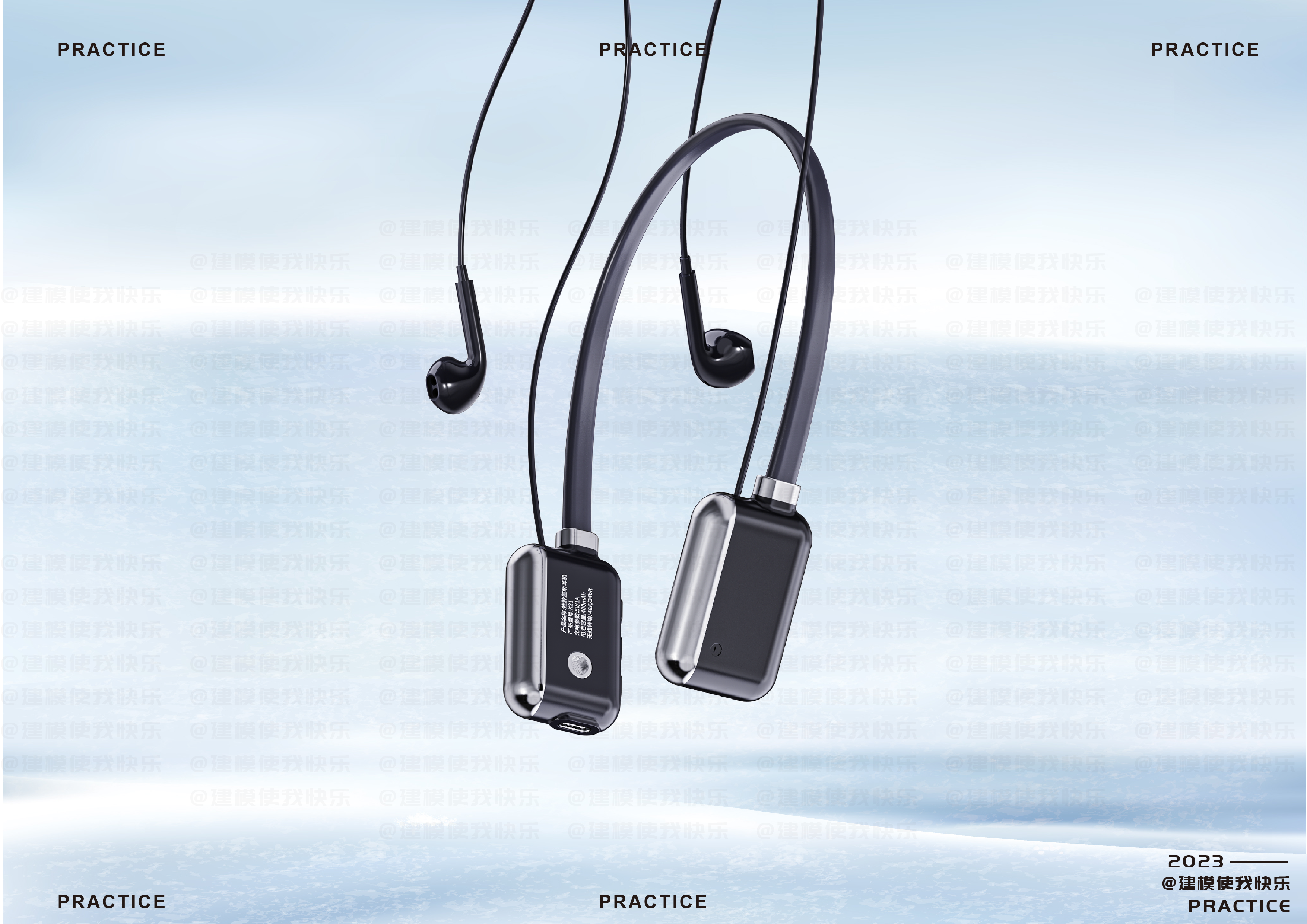 Bluetooth headset，Neck headset，Neck-Hanging Wireless Bluetooth Headset，