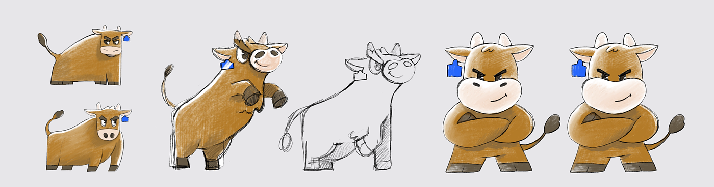 c4d，3D角色，Character，设计，Bancow，图形，牛，