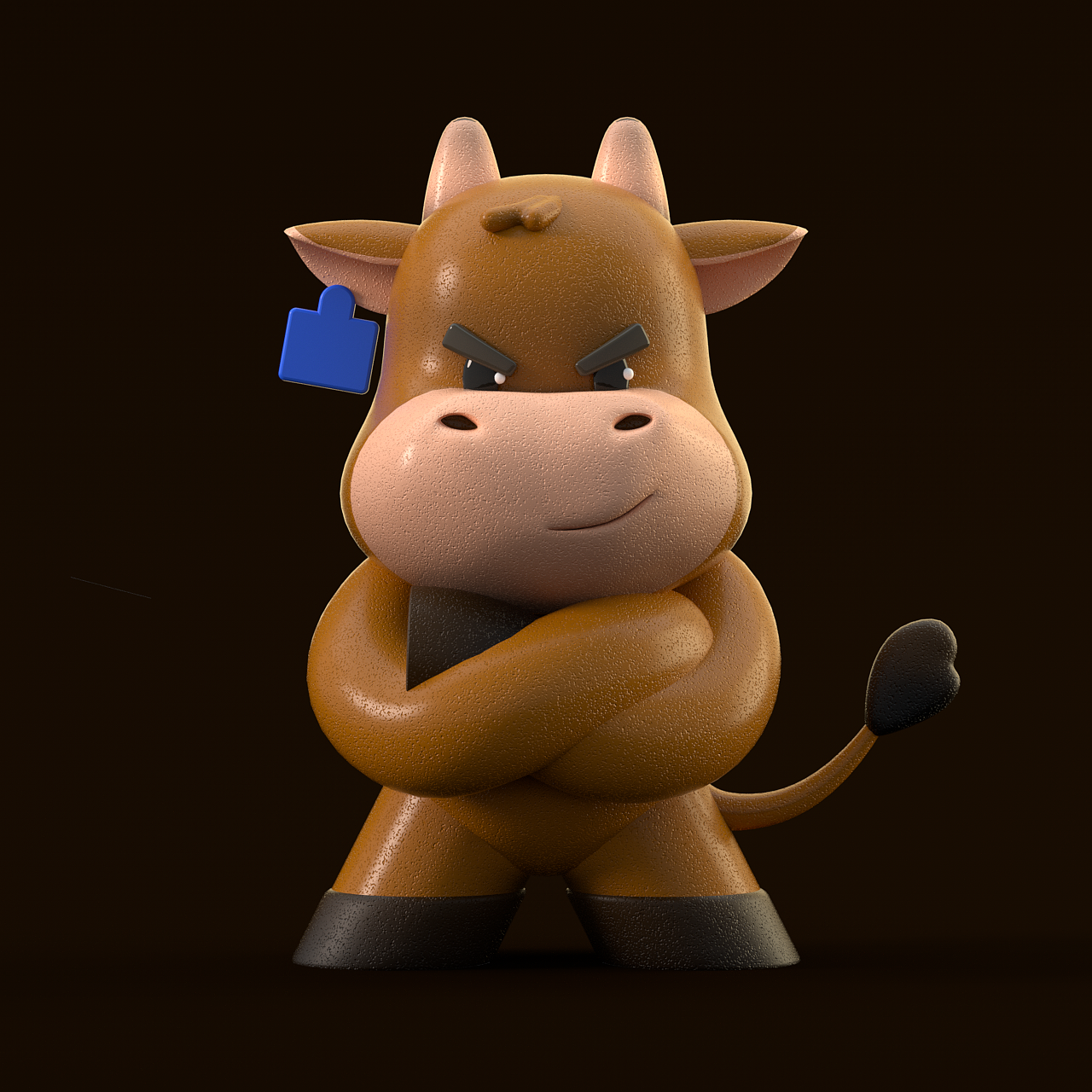 c4d，3D角色，Character，设计，Bancow，图形，牛，