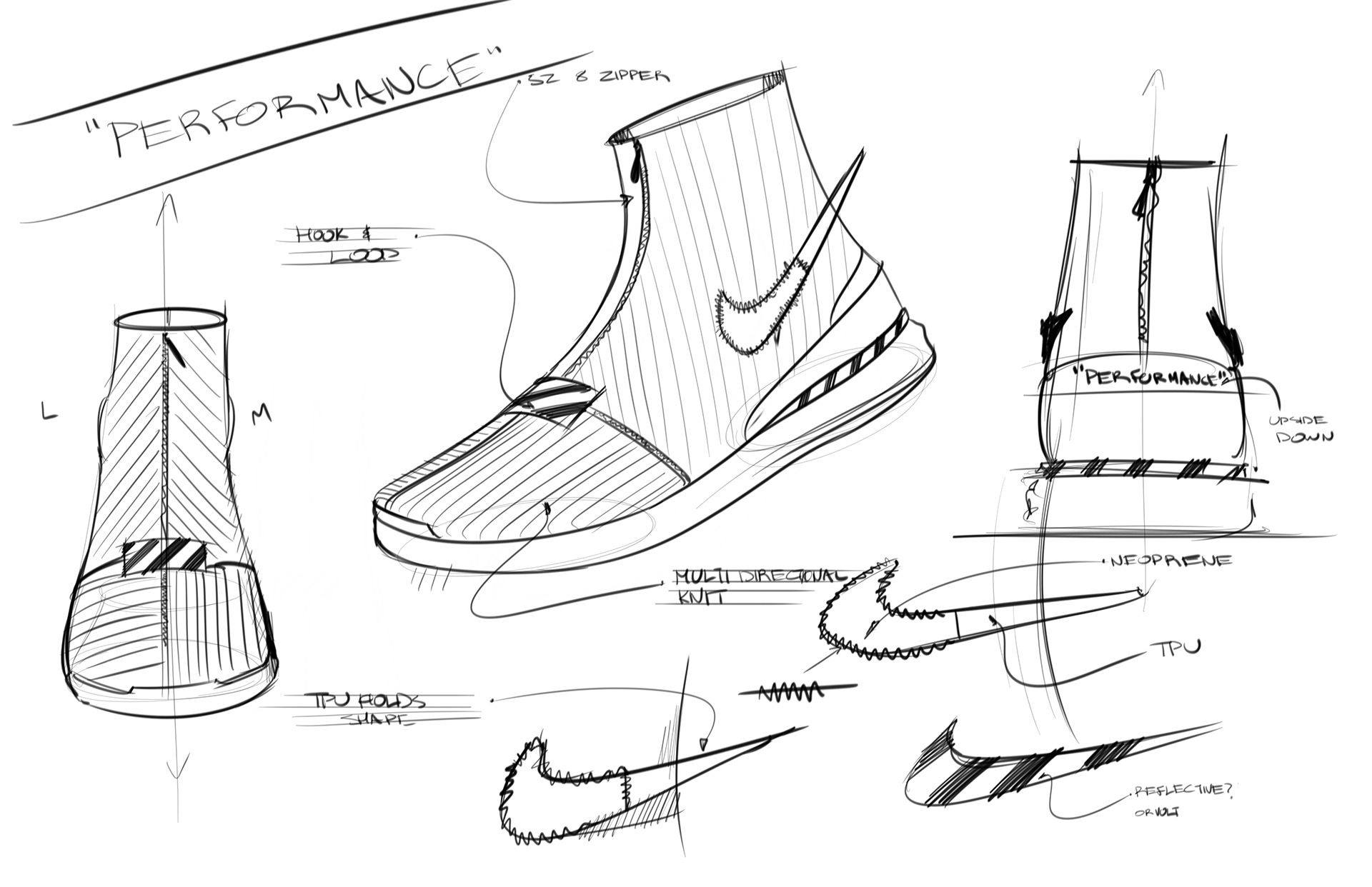shoes，sketch，product design，fashion，