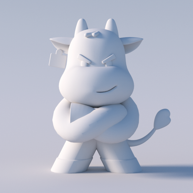 c4d，3D character，Character，Design，Bancow，graphical，cattle，