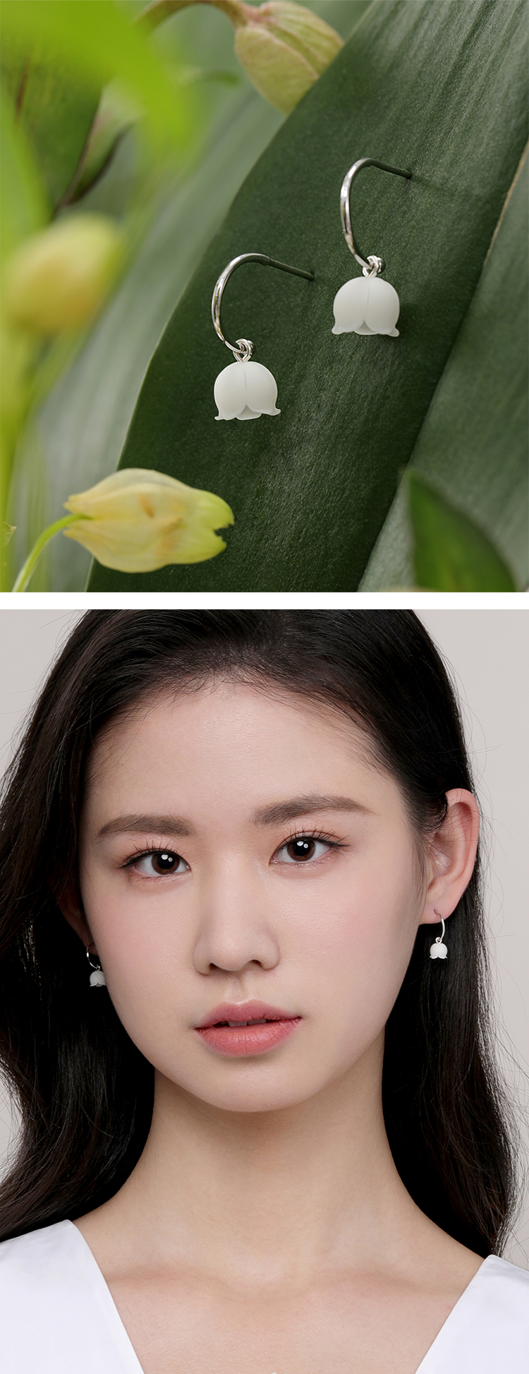 Lily of the valley，hand-made flowers，Original Jewelry Design，Niche Accessories，Good gift，Girlfriend gift，product design，Couple Gift，