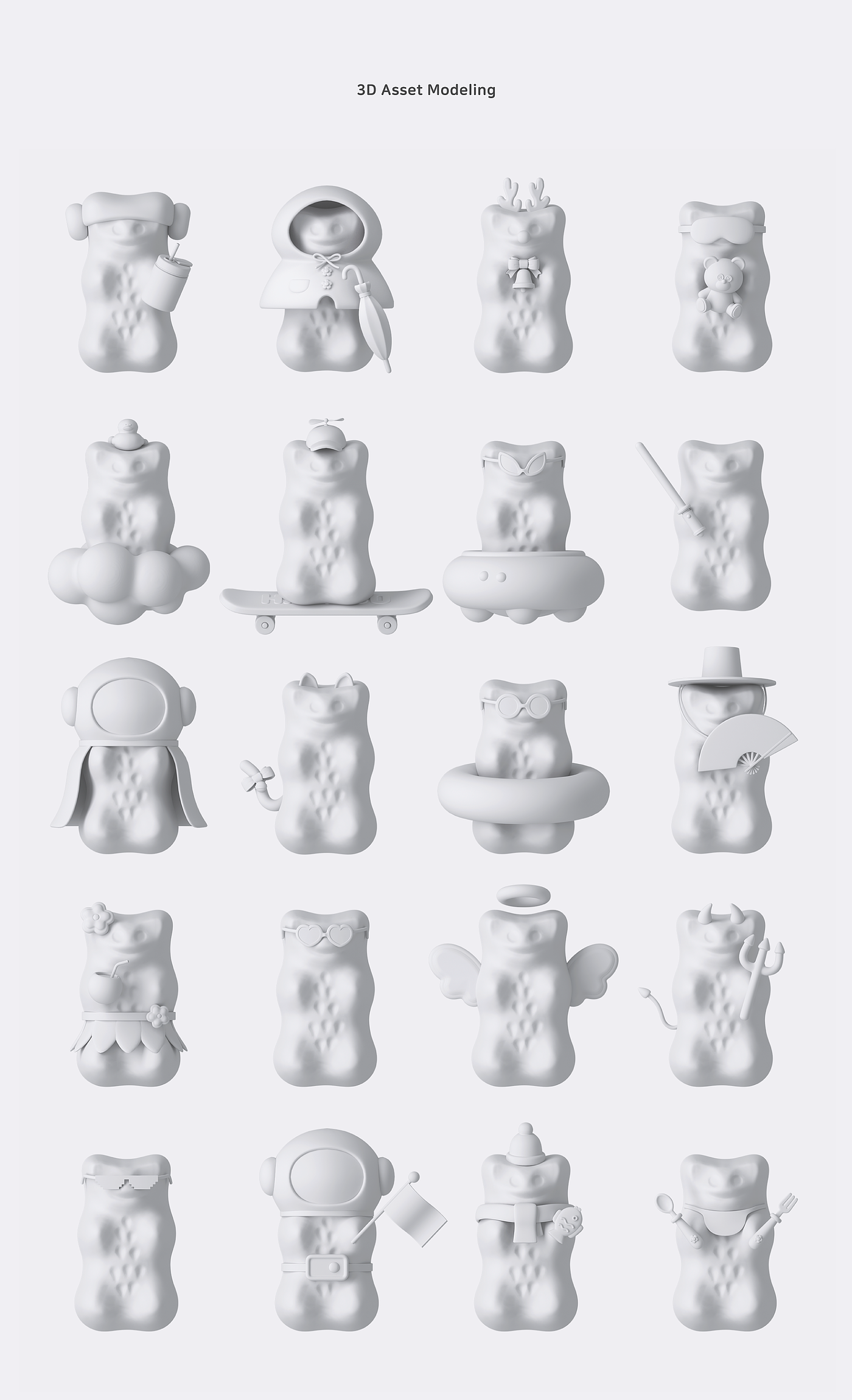 Goldberen，media，HARIBO，Design，Model，3d，source material，