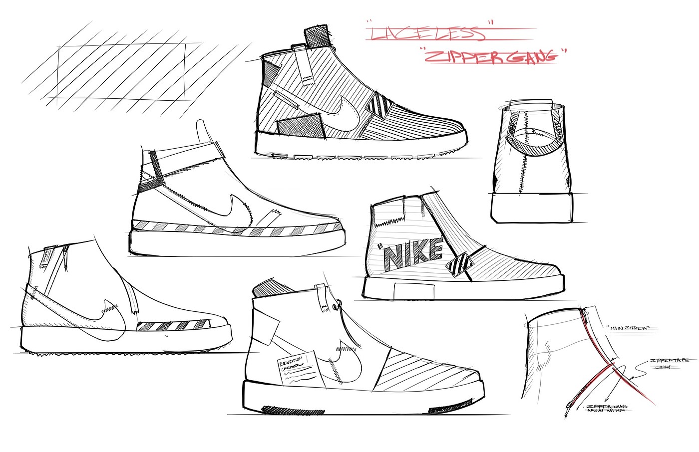 shoes，sketch，product design，fashion，