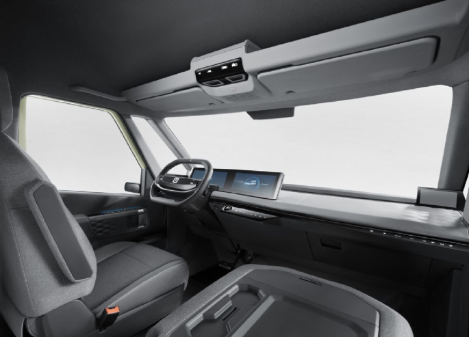 How does the future city digital magic cargo bay interact with humans?，