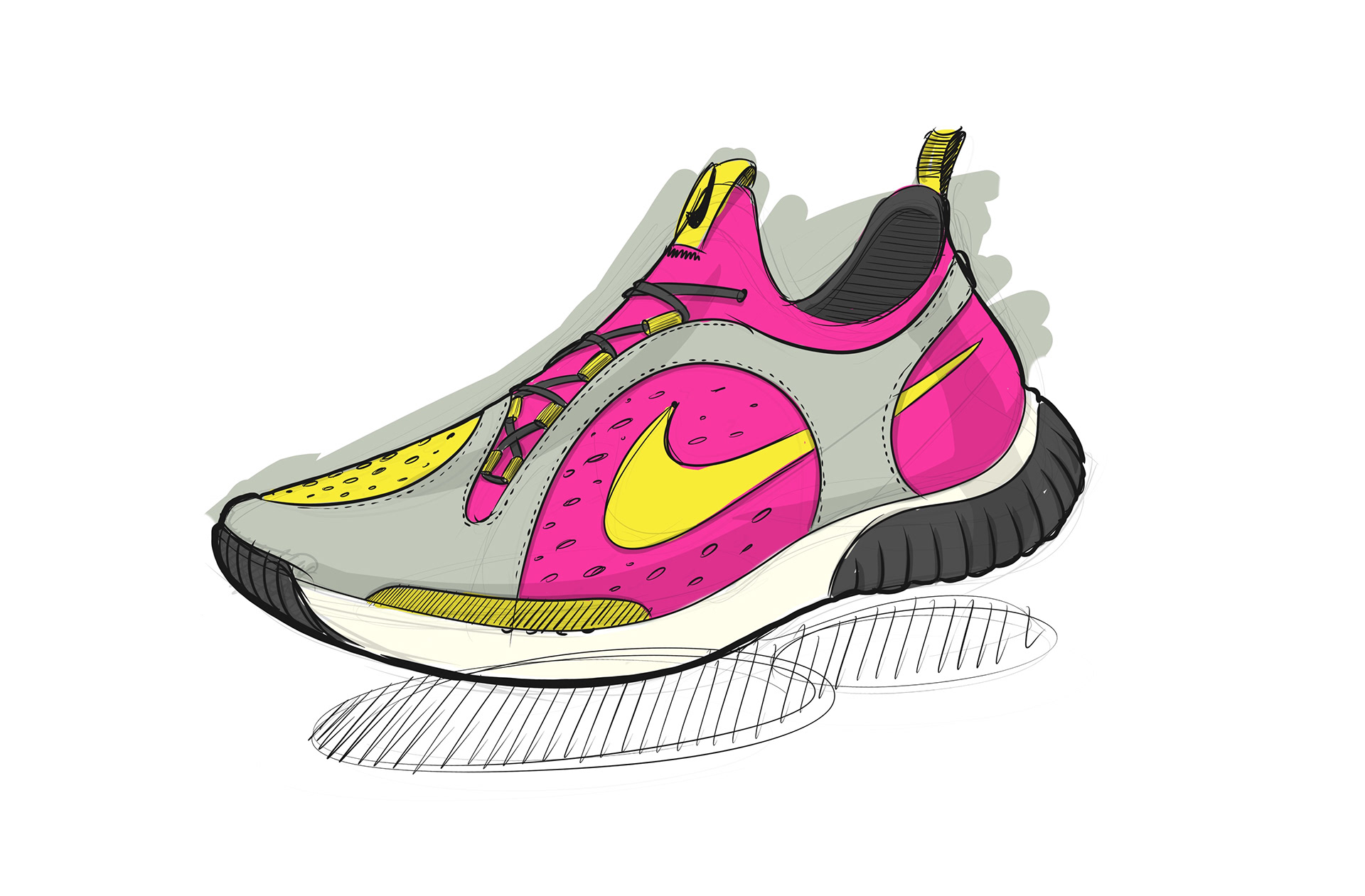 shoes，sketch，product design，fashion，