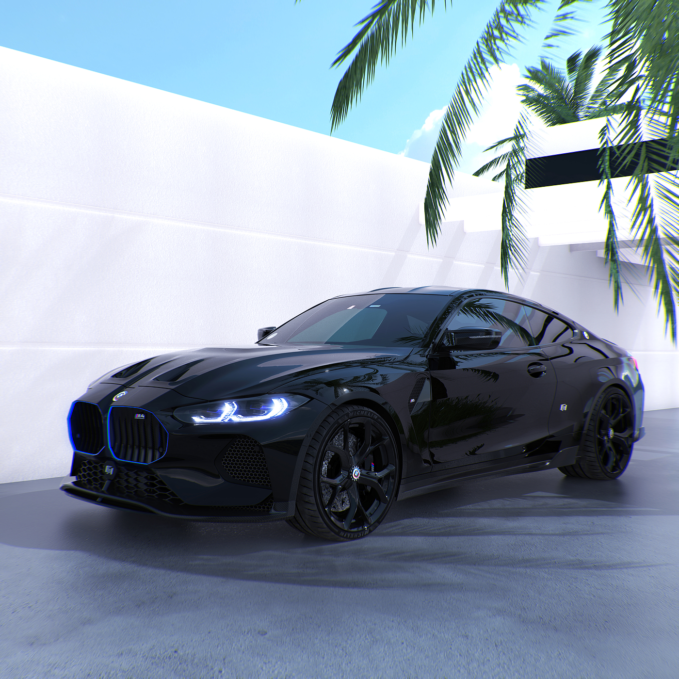 bmw，汽车，模型，交通工具，3d，设计，