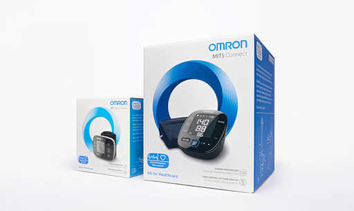 Omron，血压检测器，黑色，