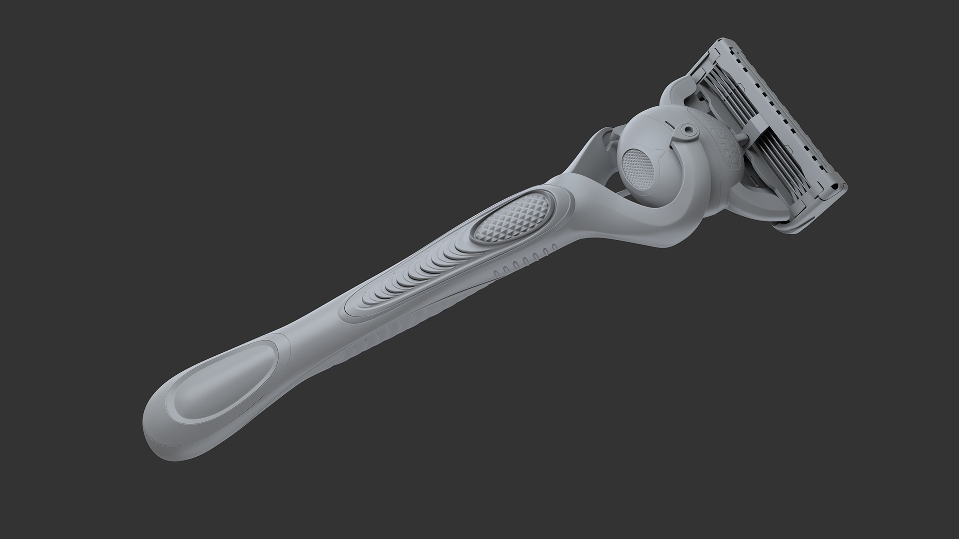 GILLETTE，razor，3D modeling，