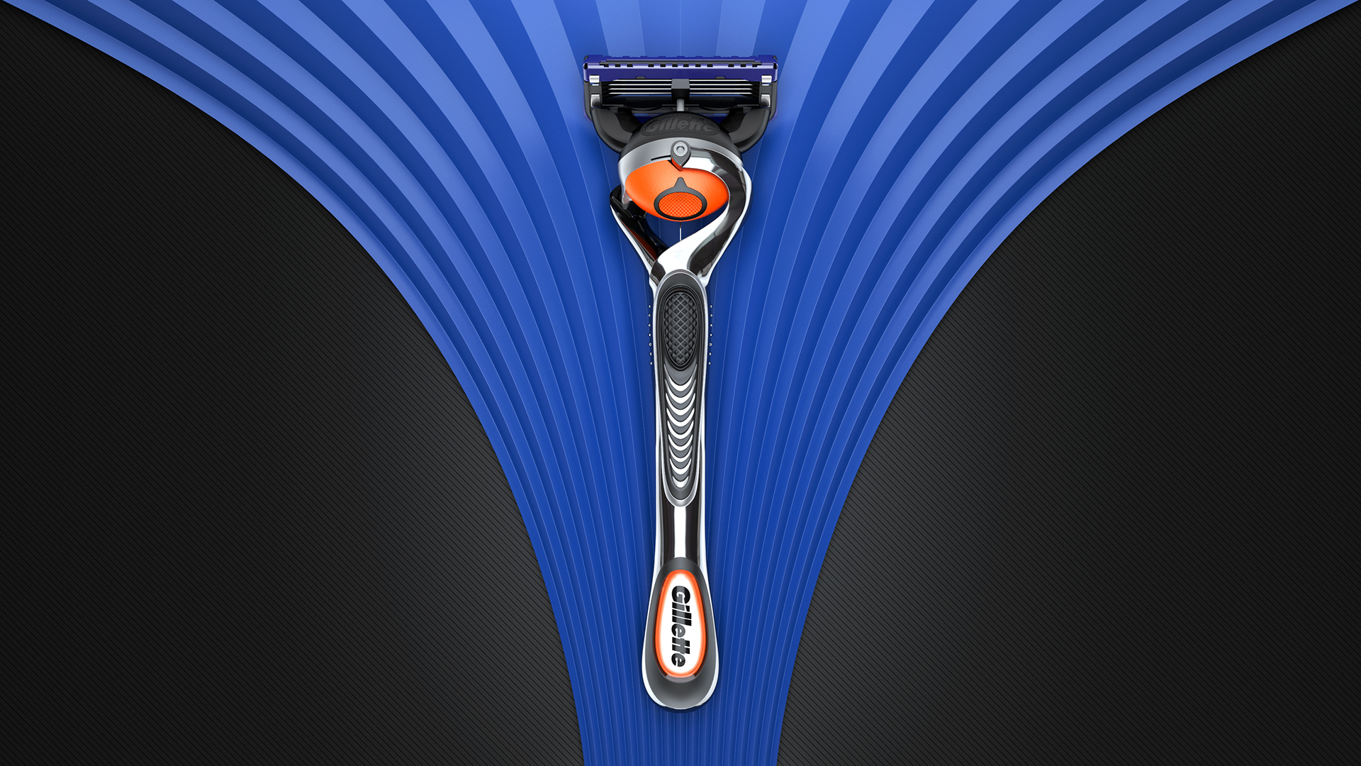 GILLETTE，razor，3D modeling，