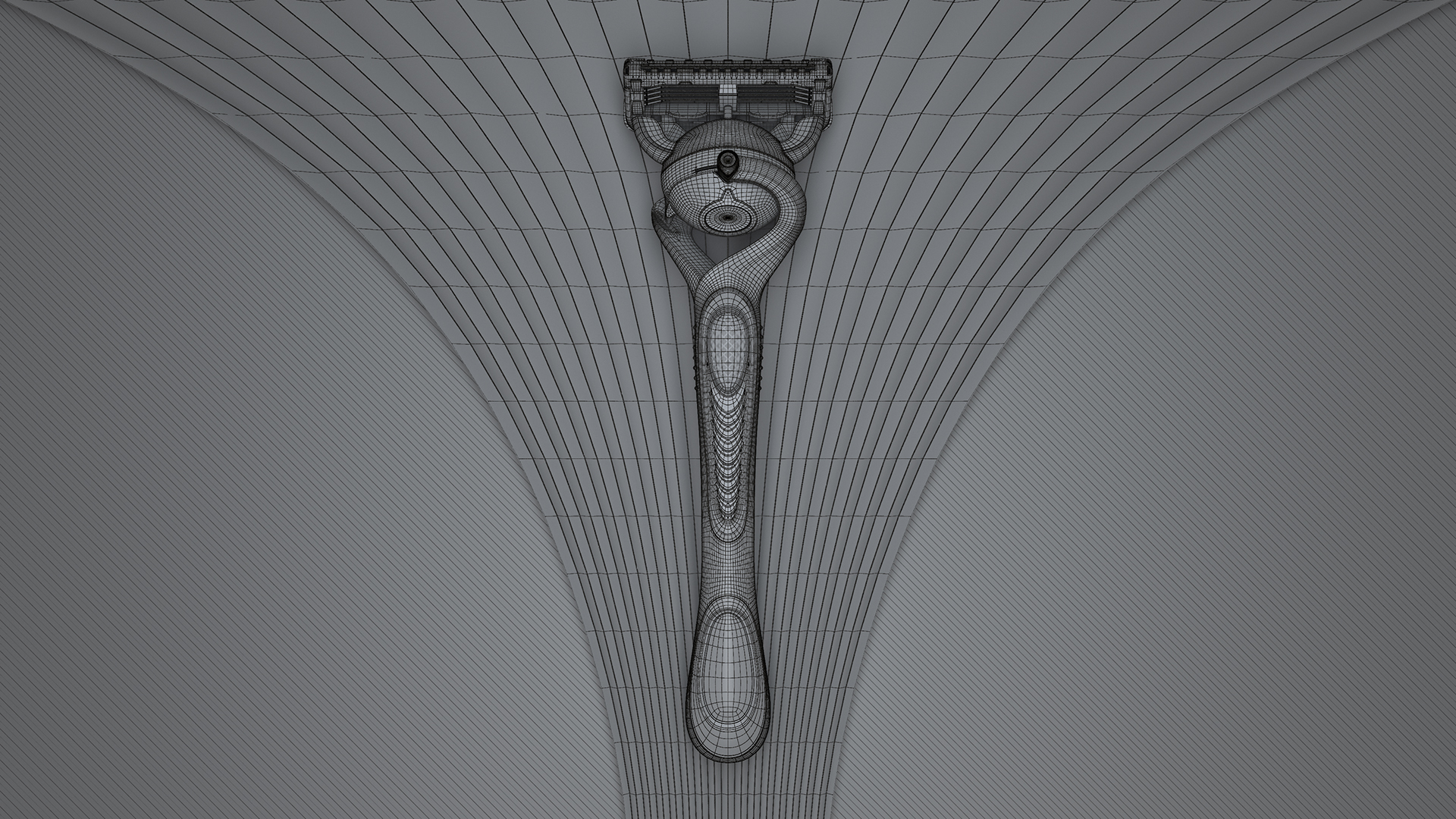 GILLETTE，razor，3D modeling，