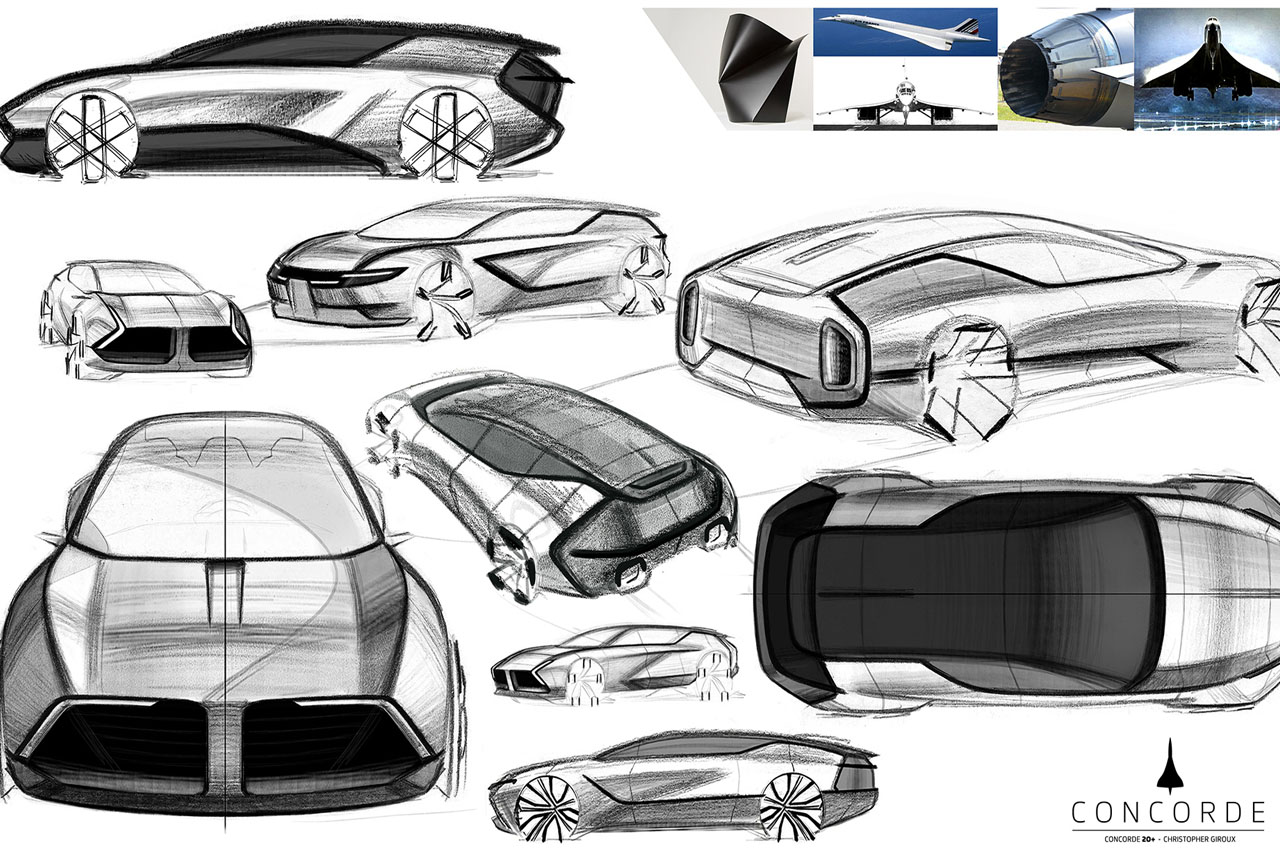 automobile，conceptual design，Concorde 20，electric vehicle，