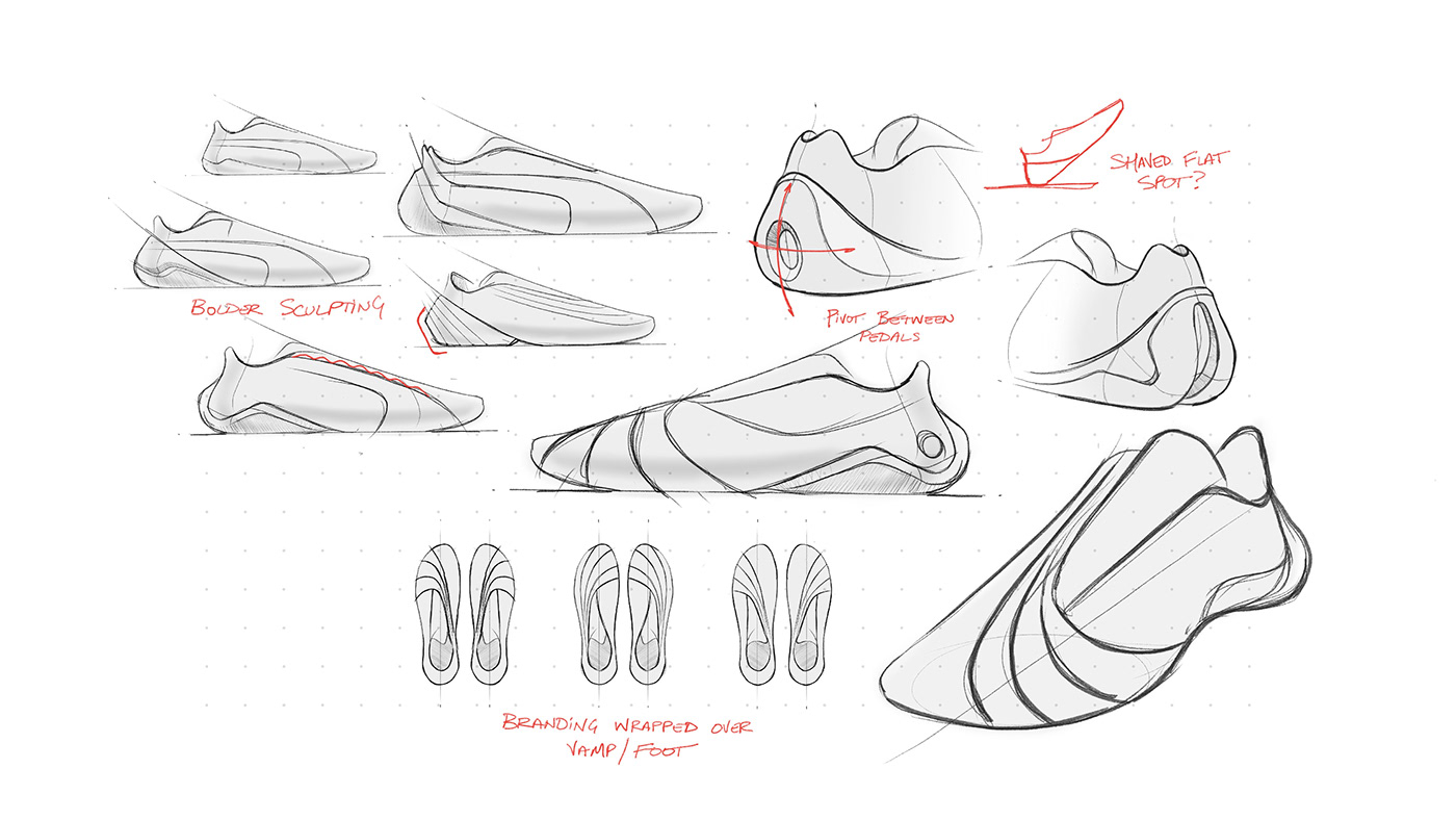 sketch，Puma，sneakers，product design，