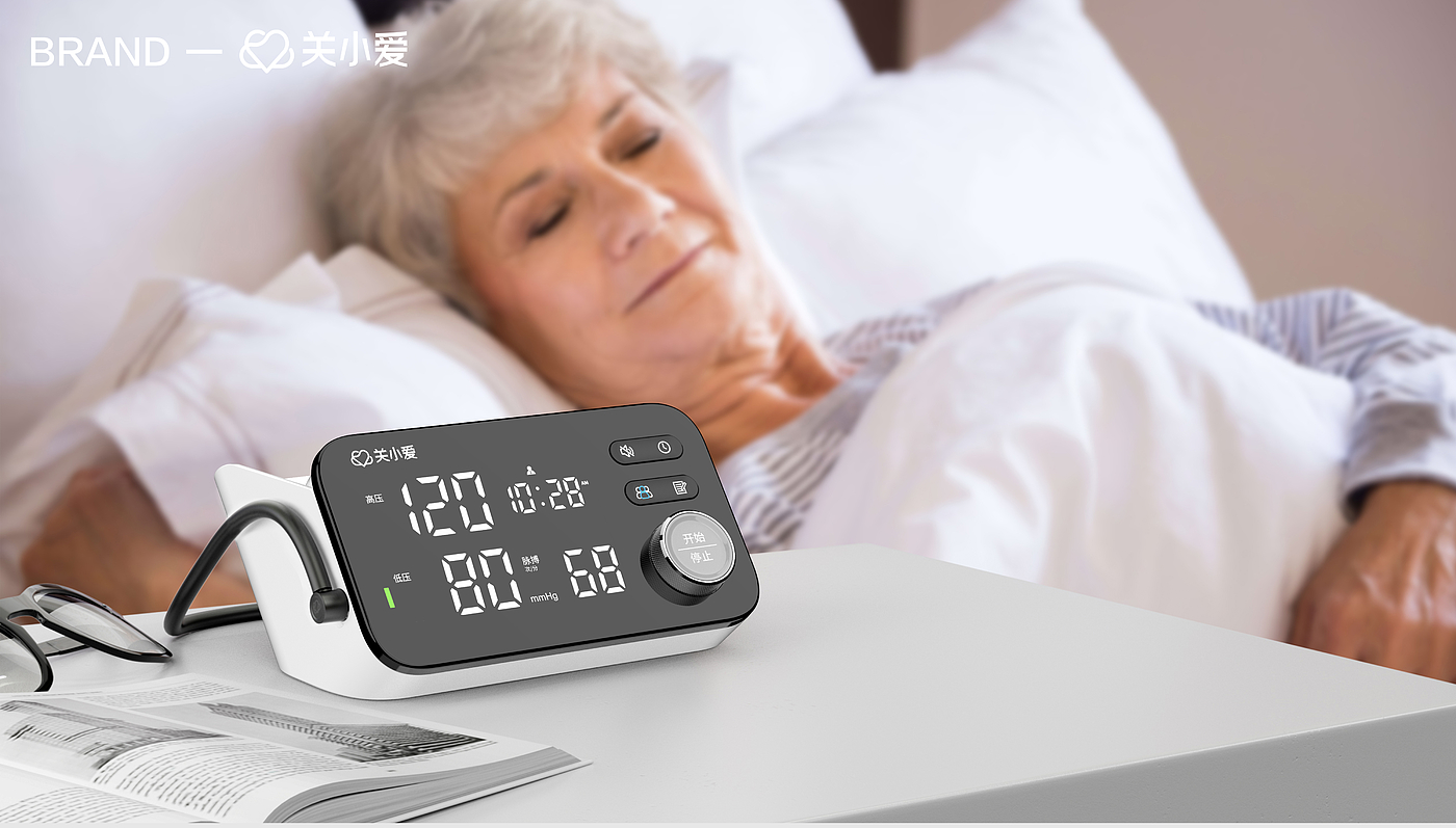 sphygmomanometer，Medical products，Consumer electronics，Simple design，product design，industrial design，Products for the elderly，Appearance design，