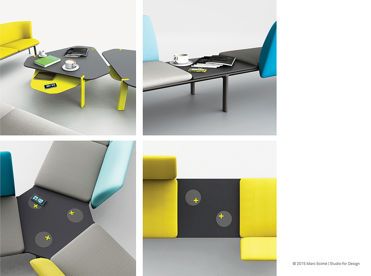 furniture，Home Furnishing，modularization，Public seat，chair，combination，