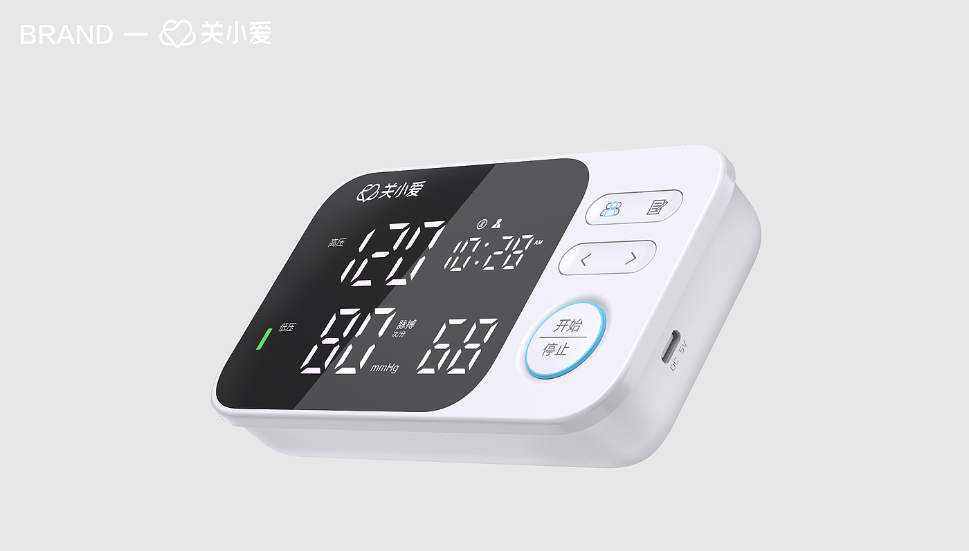 sphygmomanometer，Consumer Medical，Elderly products，Appearance design，industrial design，Bluetooth function，Minimalist design ，Storage design，