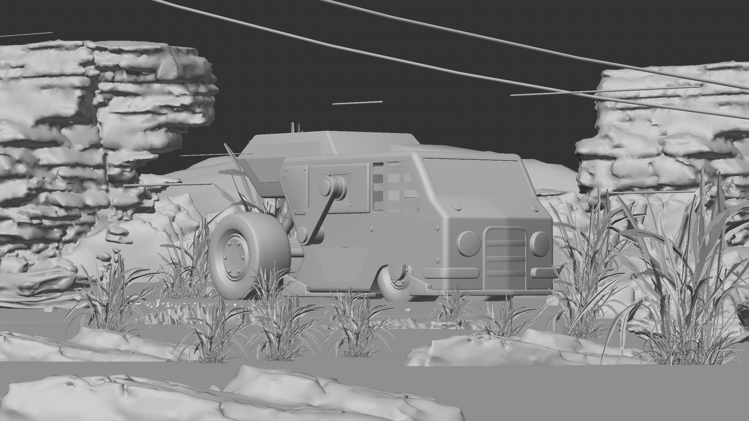 Cyberpunk，future，truck，3D printing，science fiction，Cyberpunk，future，truck，3D printing，science fiction，