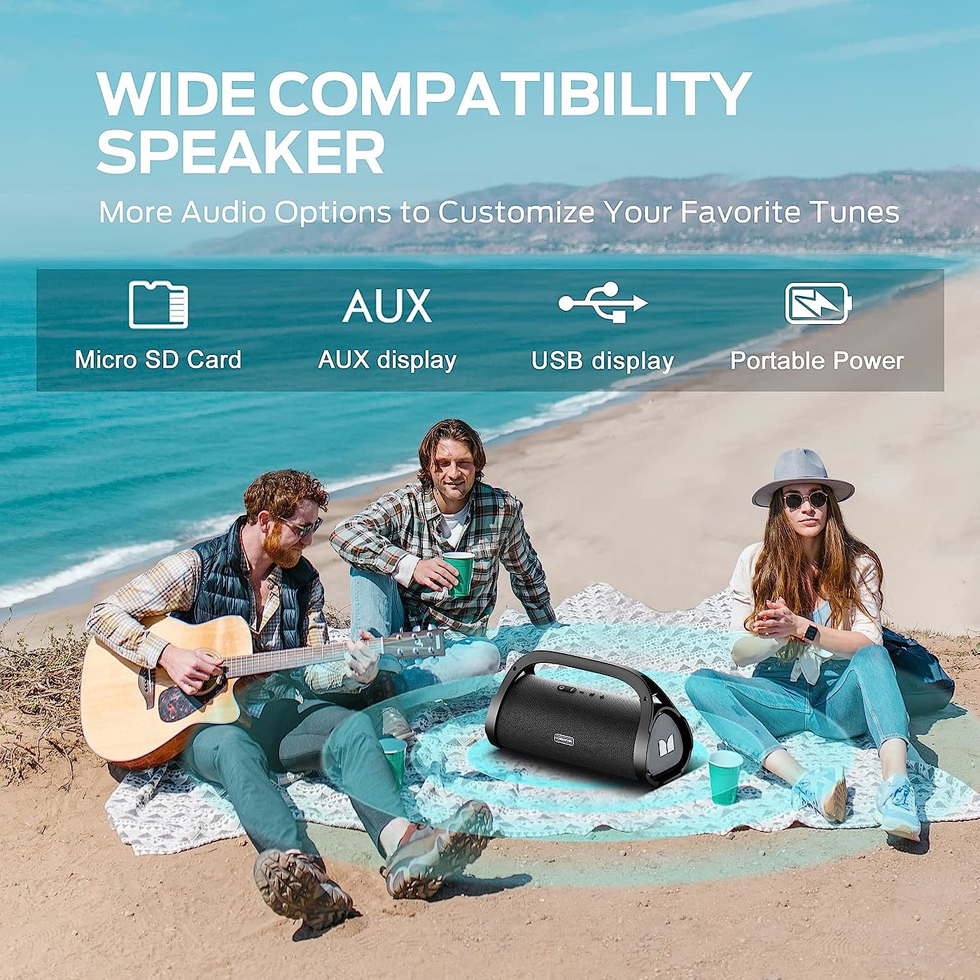 Outdoor portable audio，Smart K song video audio，party-type sound，