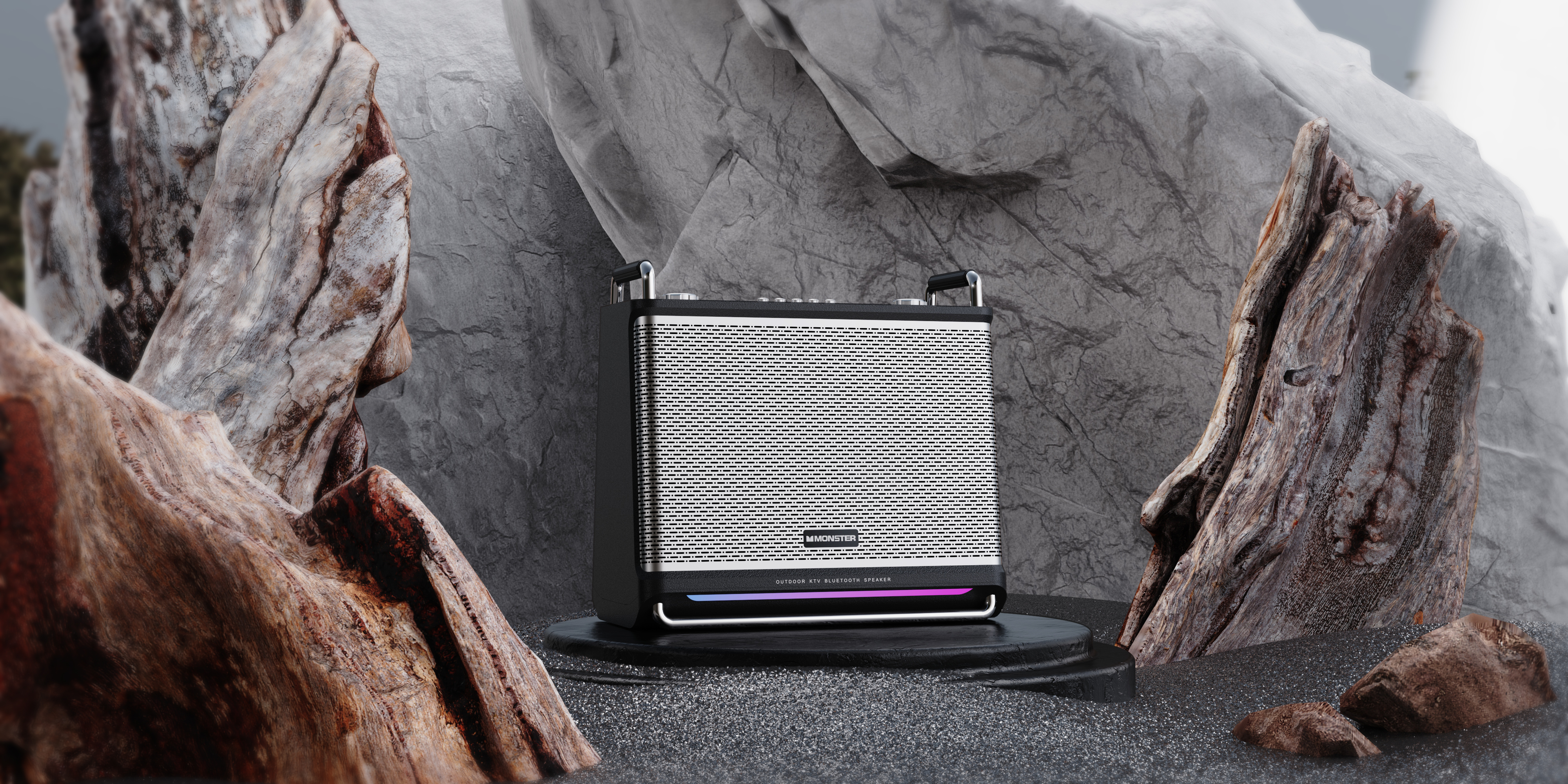 Outdoor portable audio，Smart K song video audio，party-type sound，