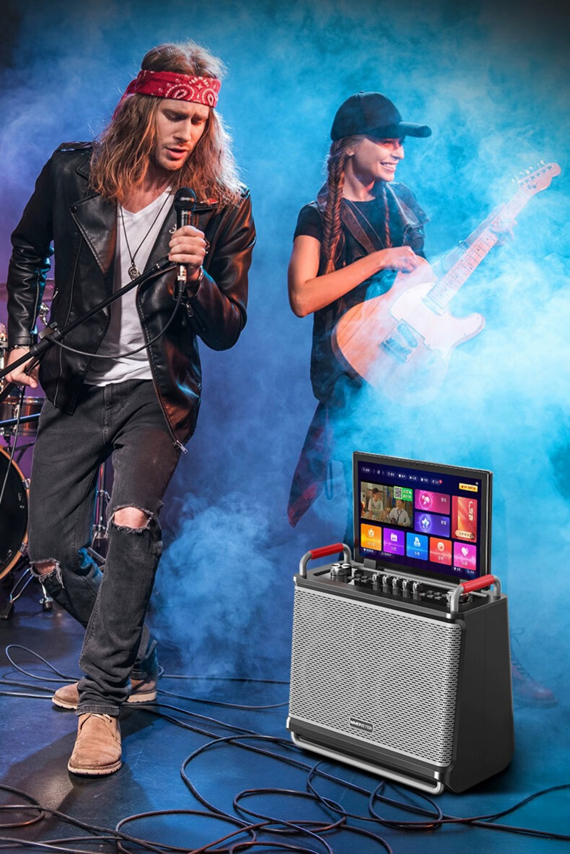 Outdoor portable audio，Smart K song video audio，party-type sound，