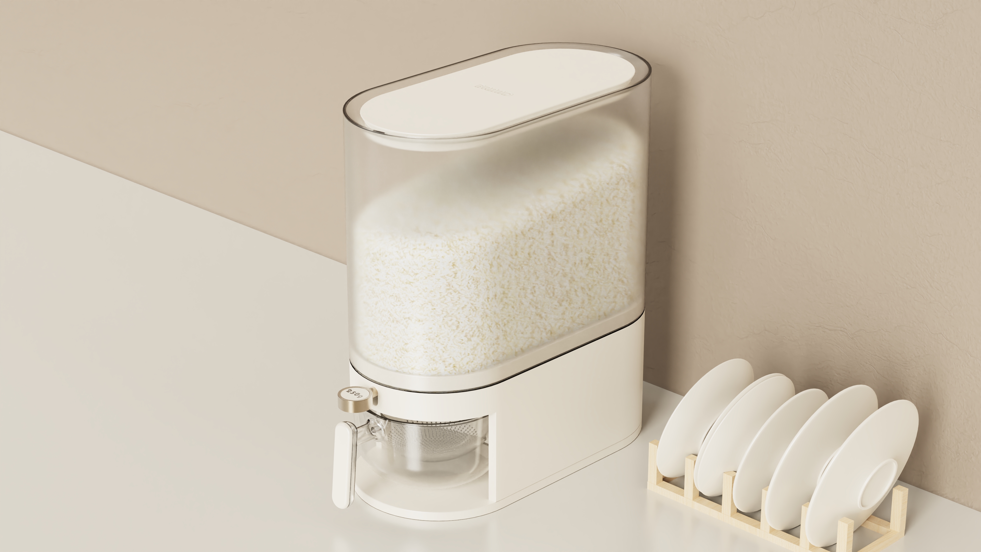 Kitchen storage，Rice bucket，Rice box，Household products，