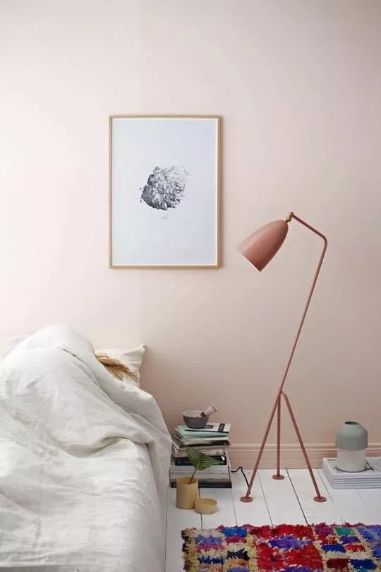 Dulux，cozy，Warm wood brown，Flower room table，lamps and lanterns，sofa，