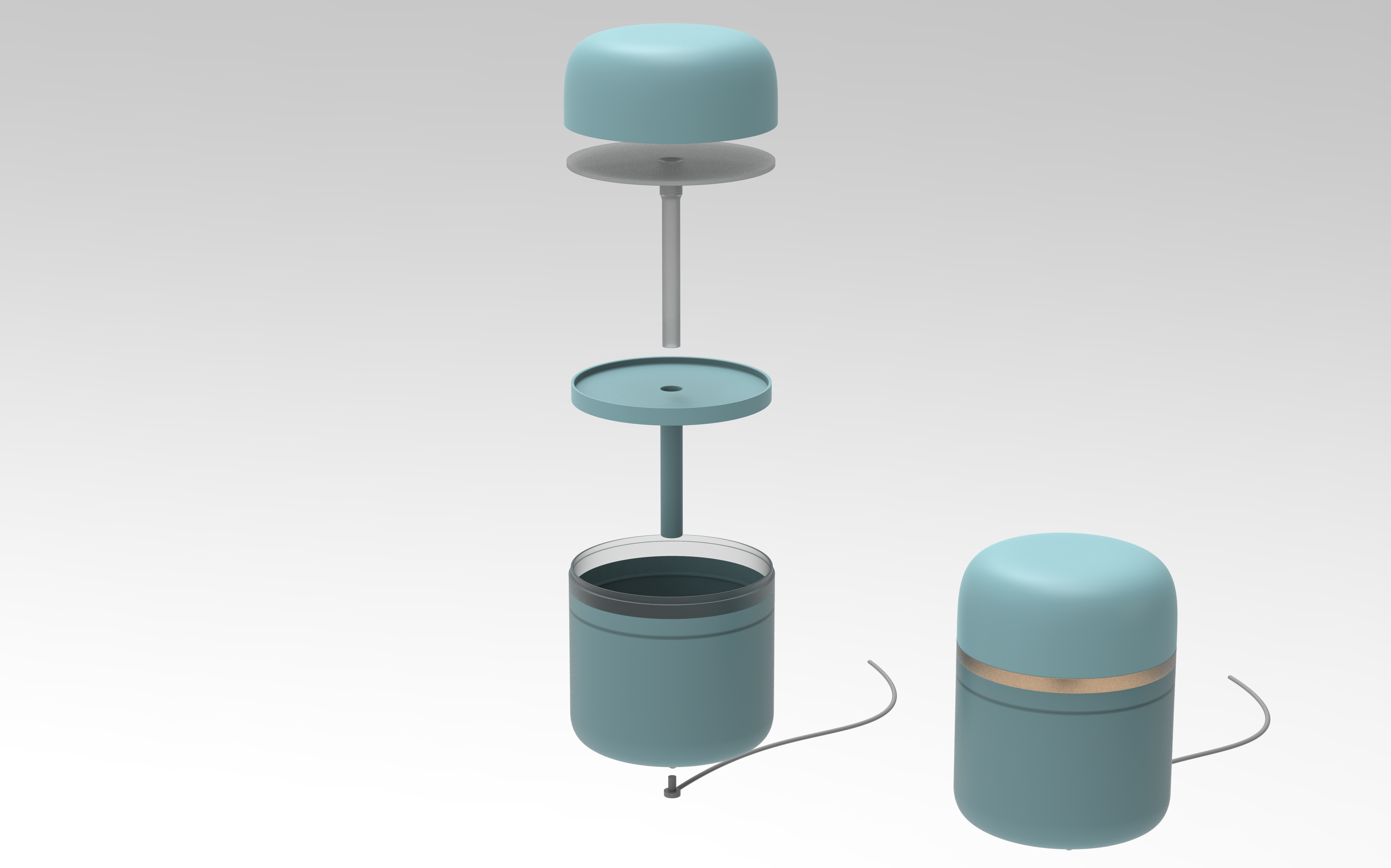 Atmosphere lamp, table lamp, small lamp, can be stored，