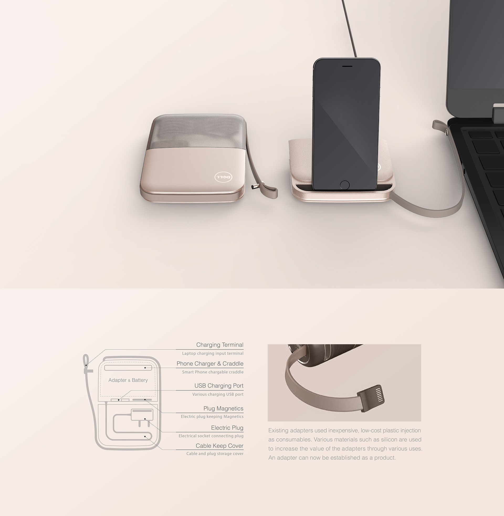 Dale，Concept notebook，Adapter，product design，