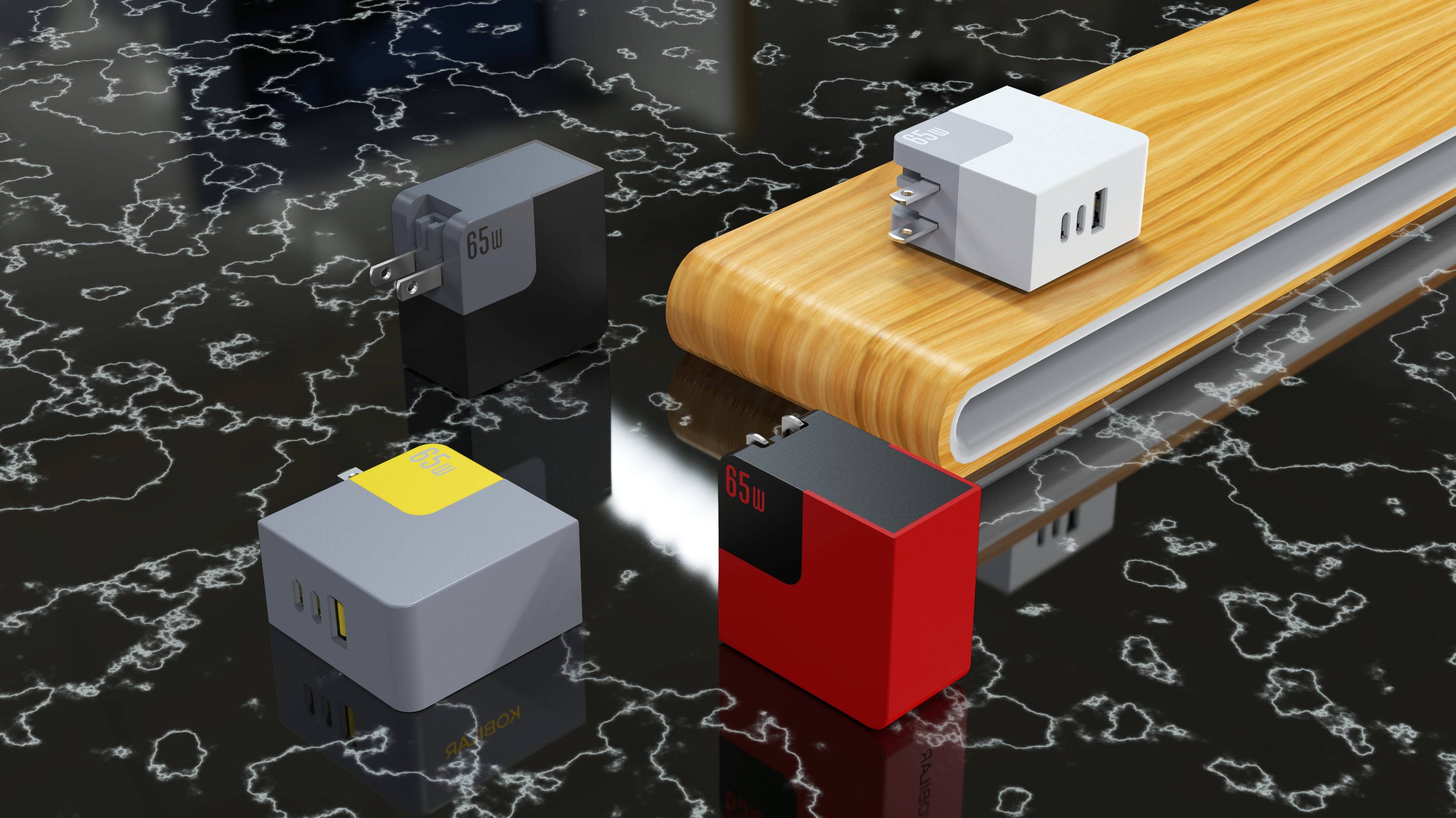 Contrast color charger，