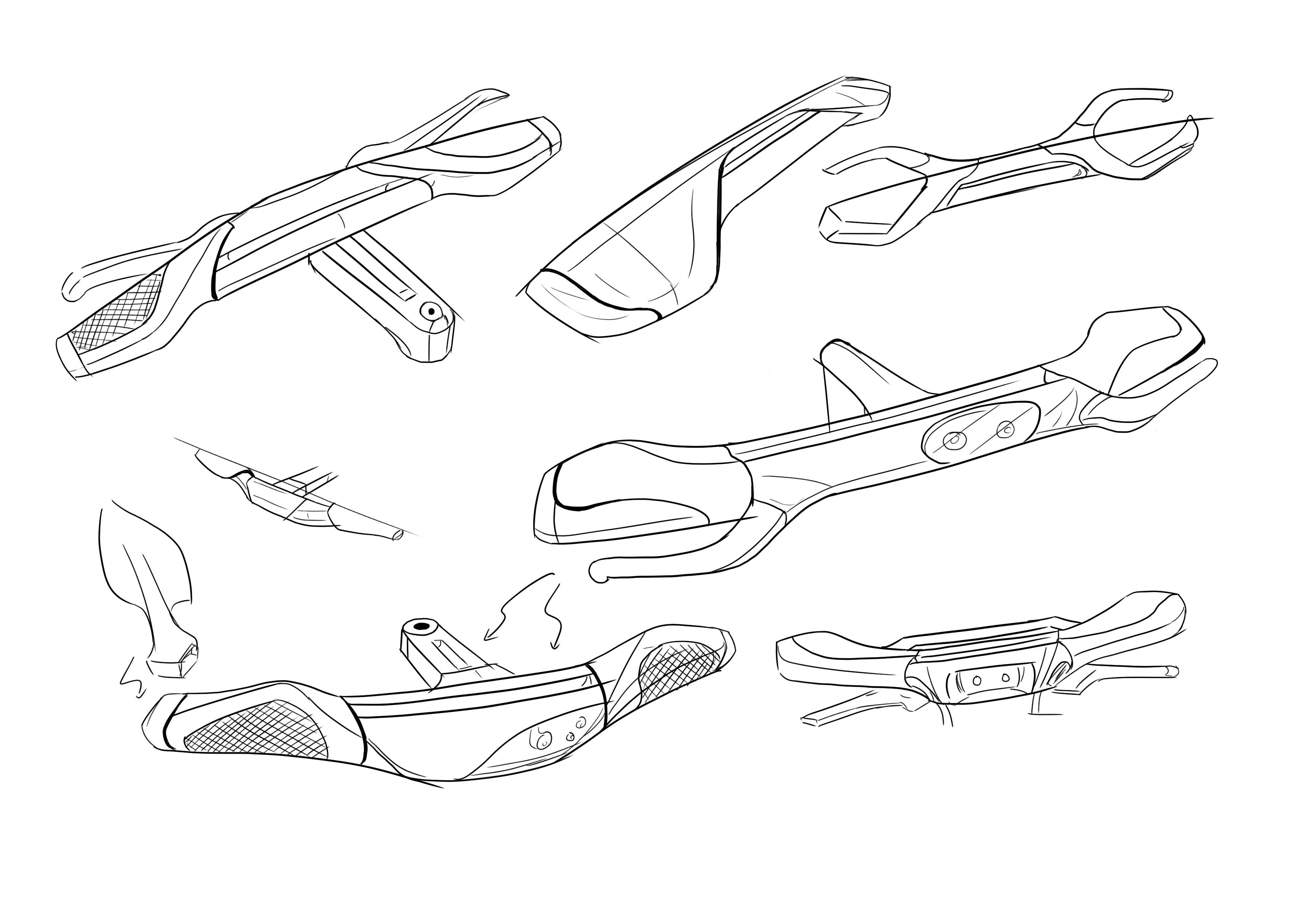 Hand drawn，Ubee ，vehicle，