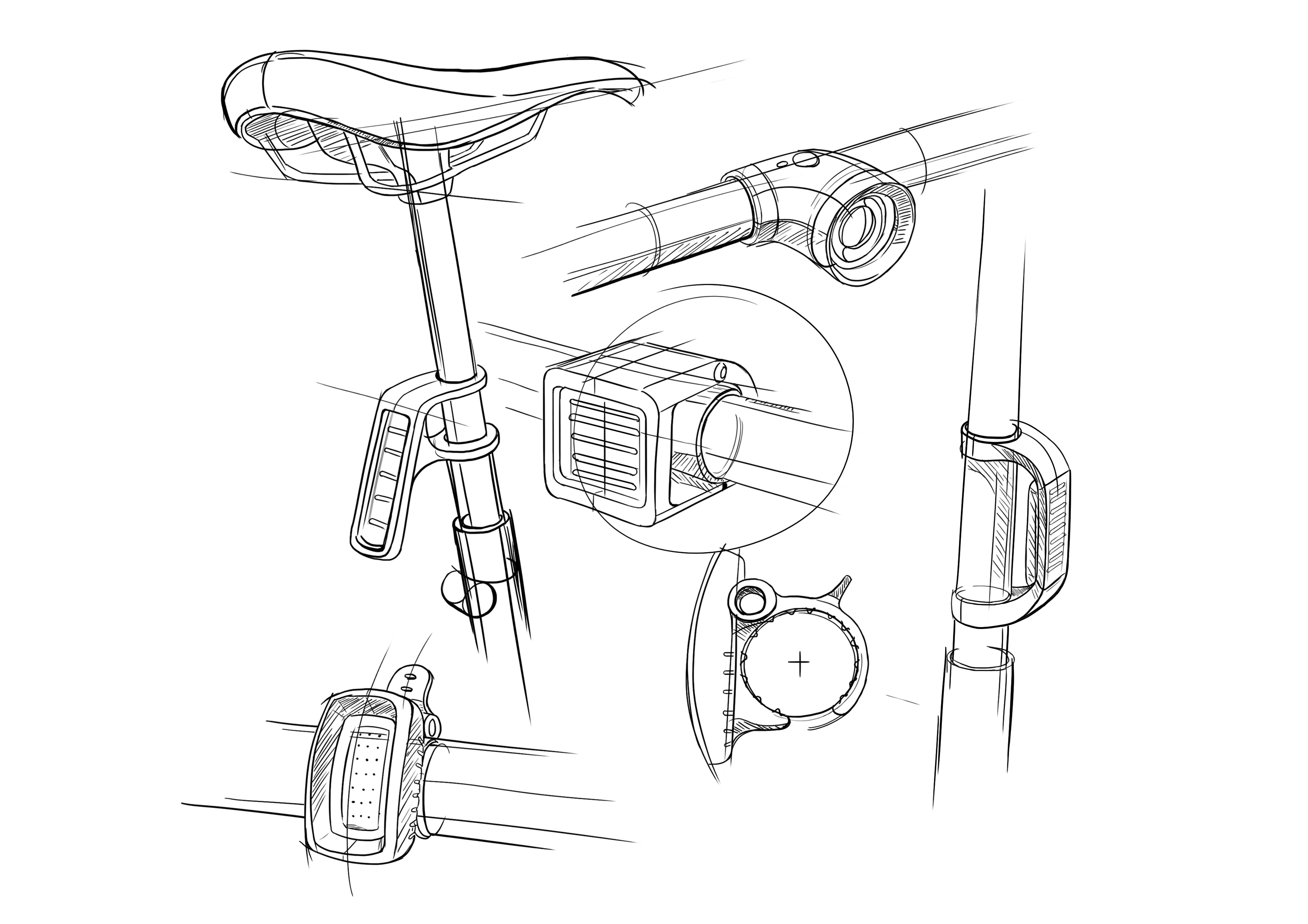 Hand drawn，Ubee ，vehicle，