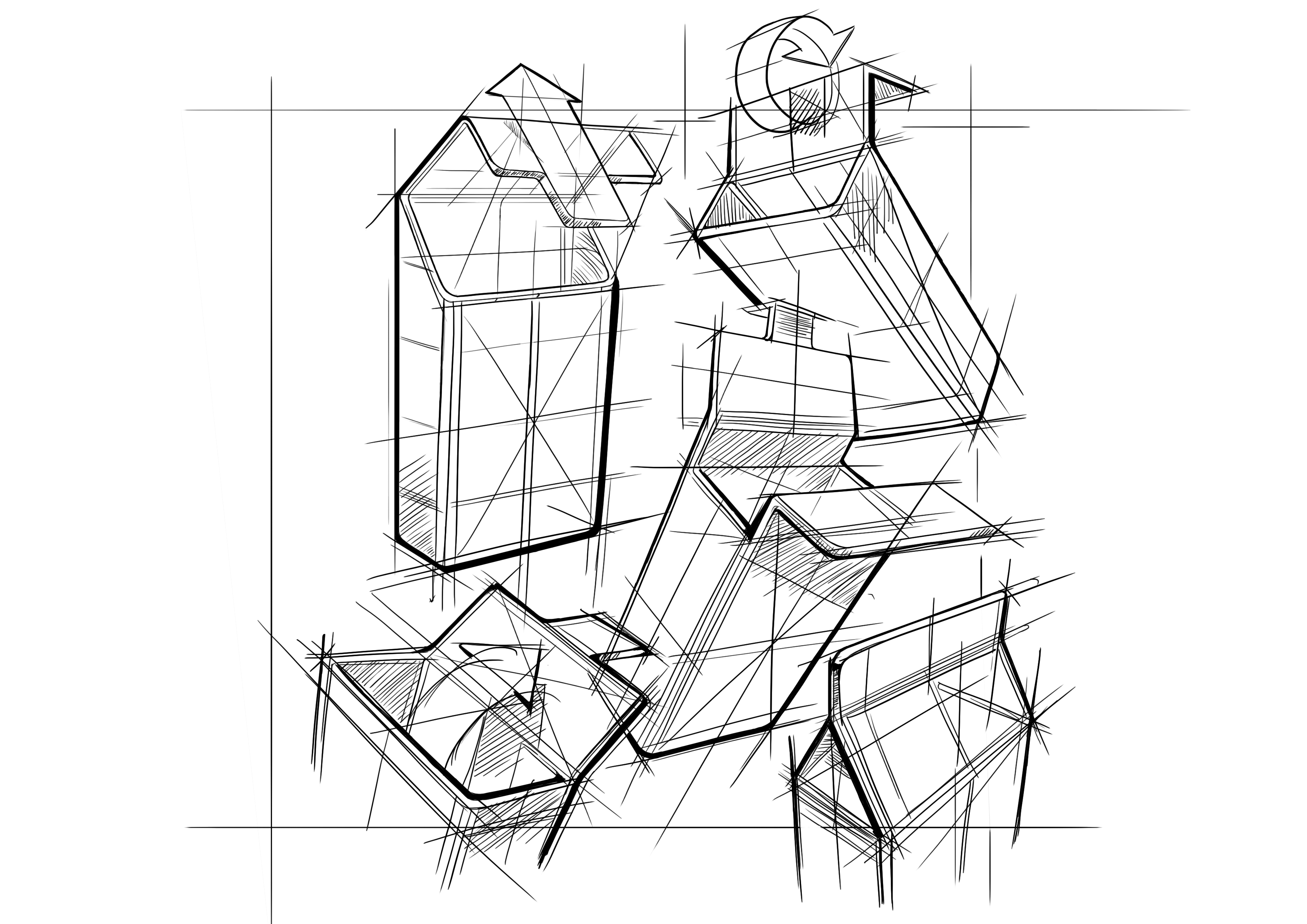 Hand drawn，Ubee ，vehicle，