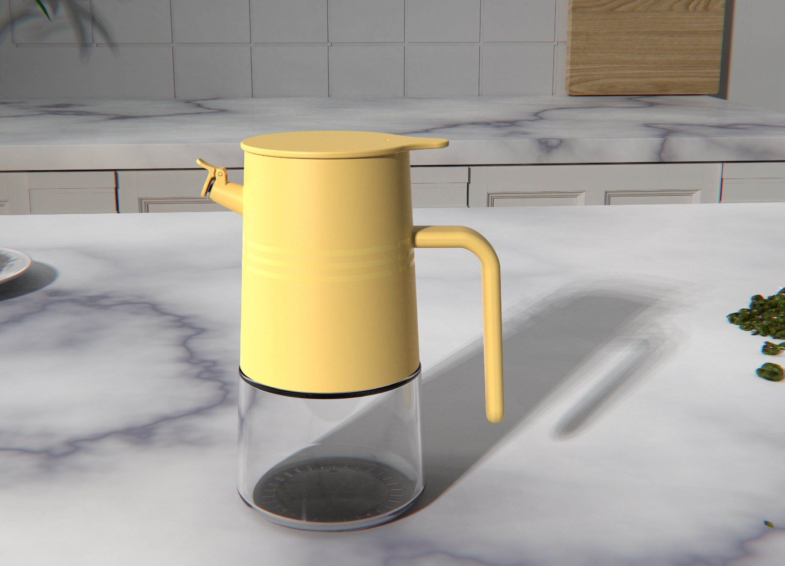 High color value, removable and washable, easy filling, comfortable handle, oil bottle，