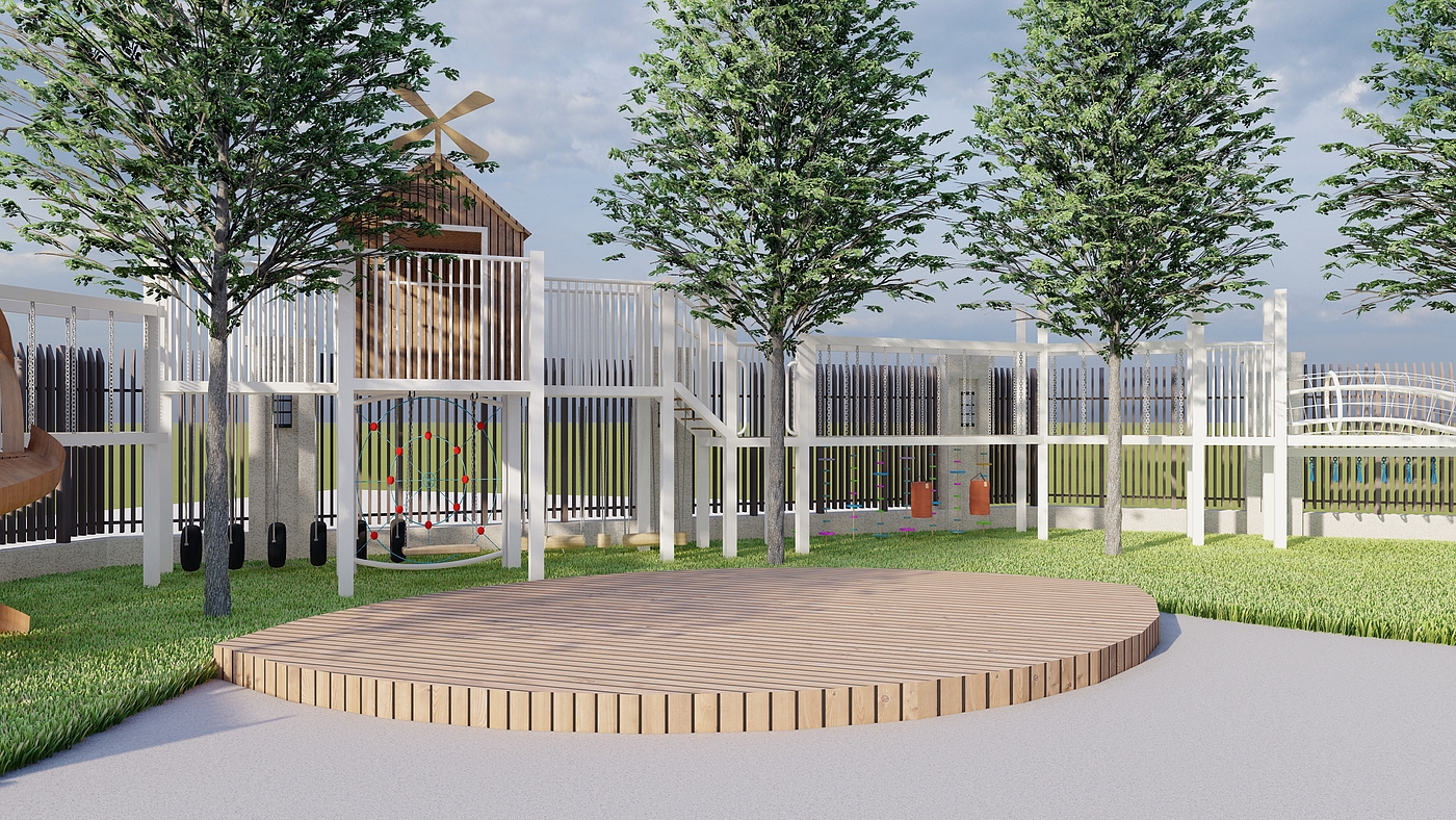 Design of children's amusement facilities for small venues，