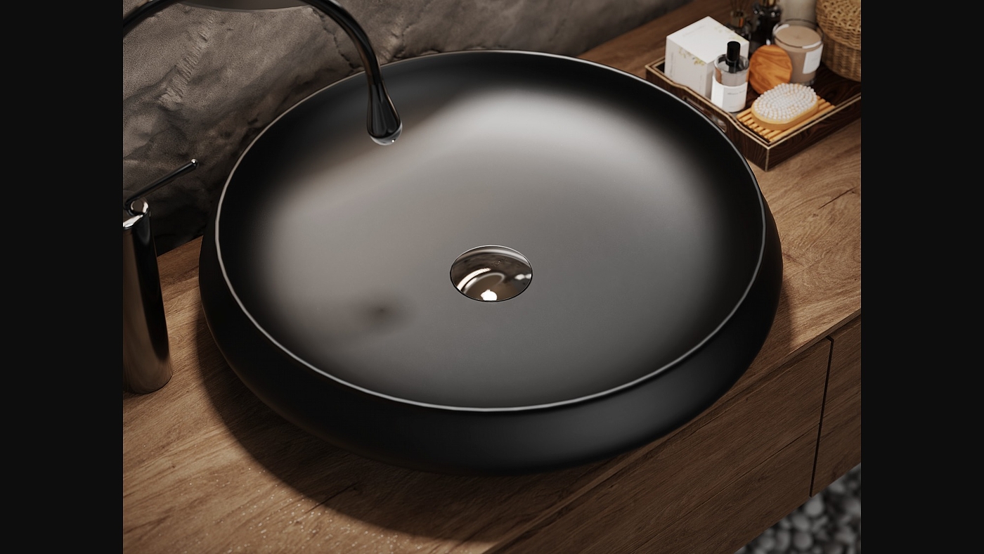 Basin，bathroom，Frosted ceramics，The silence，Tea Rhyme，