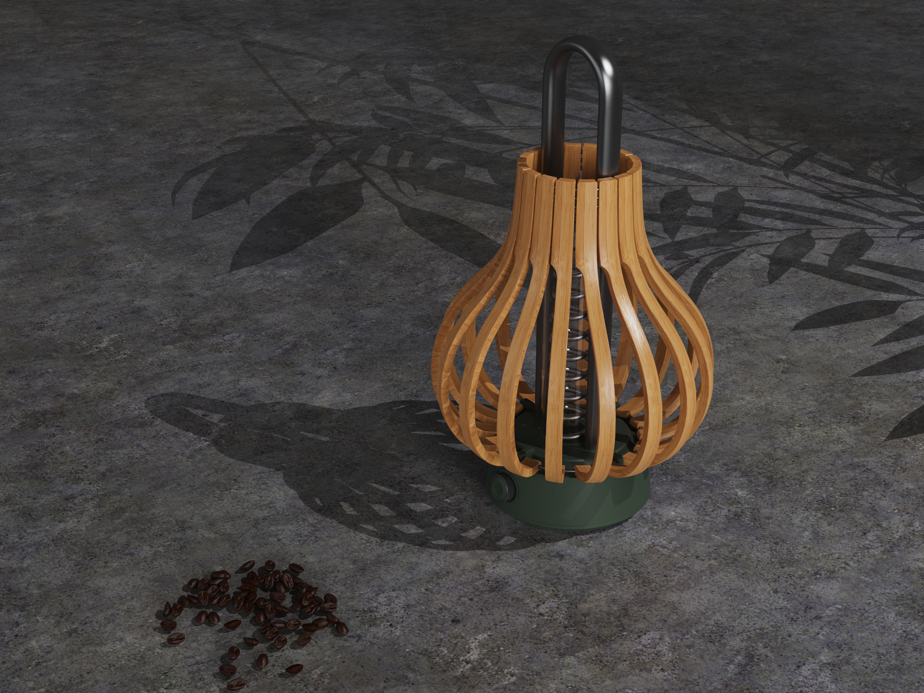 Bamboo，lantern，Night light，Cultural creation，