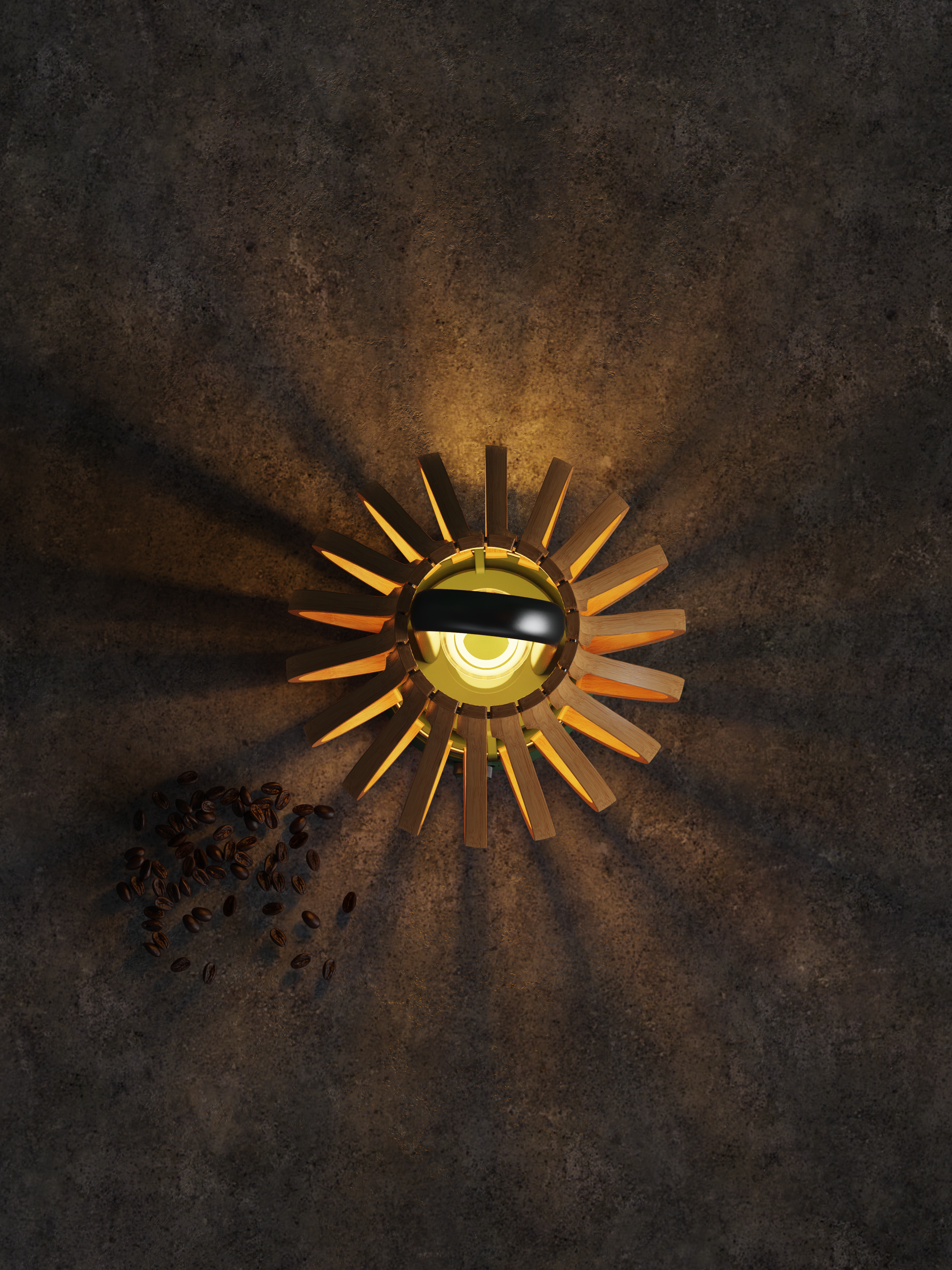 Bamboo，lantern，Night light，Cultural creation，