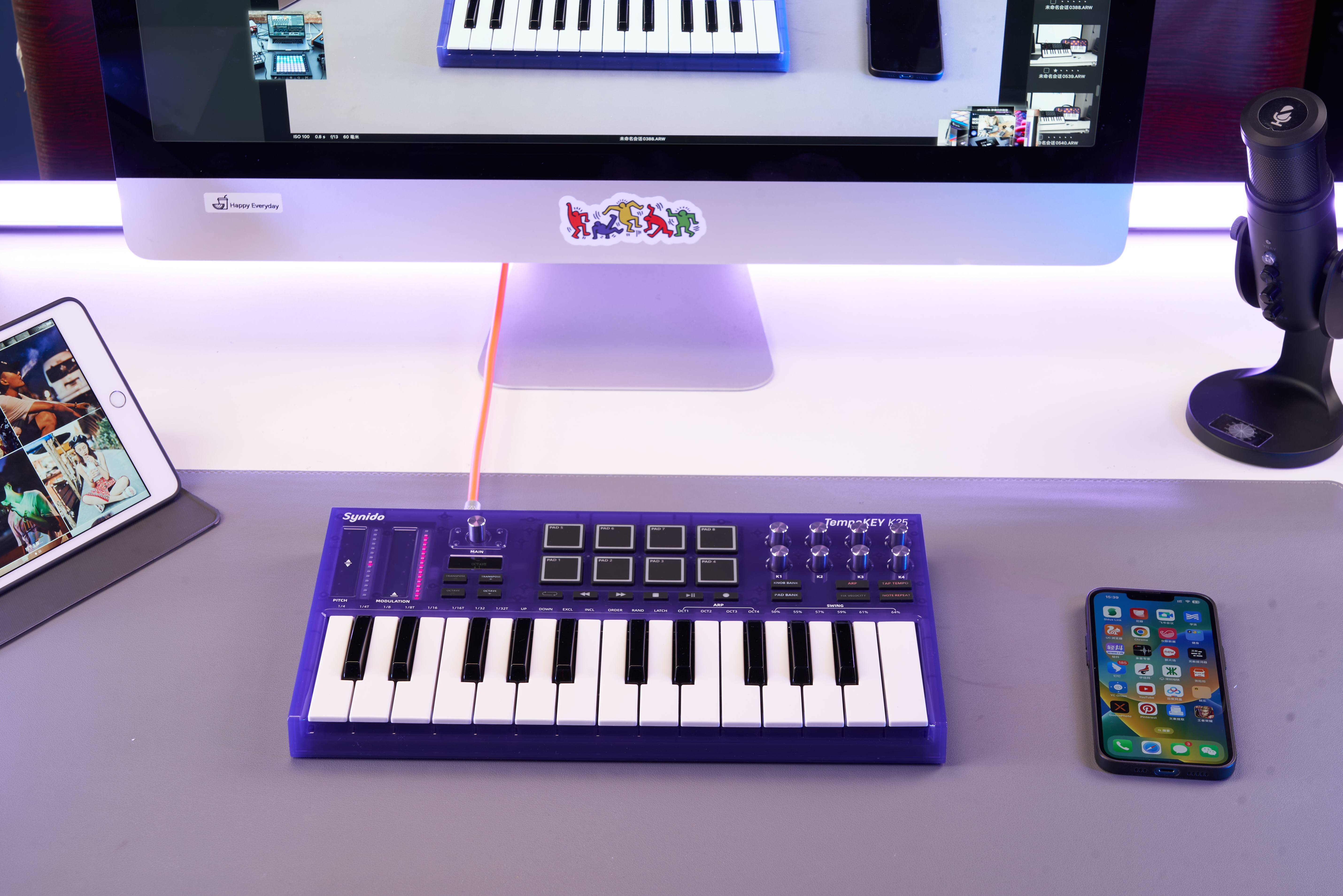 MIDI keyboard，Tide play，Synthesizer，Arranger，music，