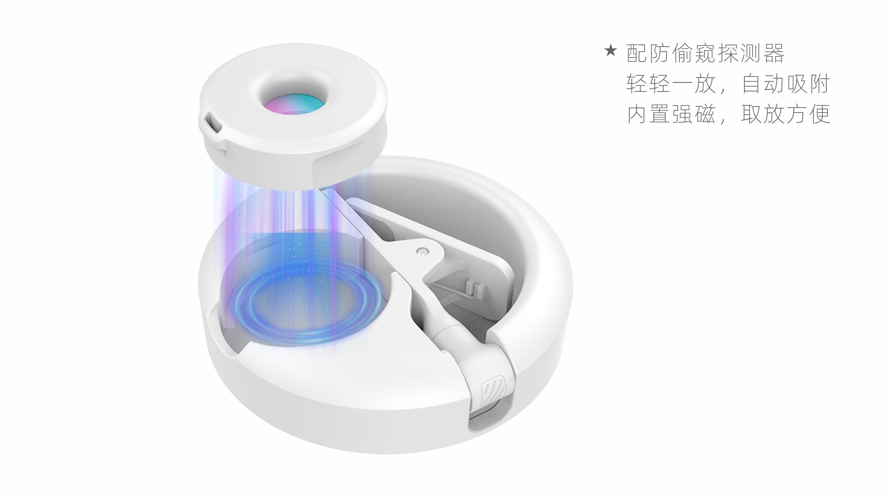 Supplementary light and anti-peeping detector，